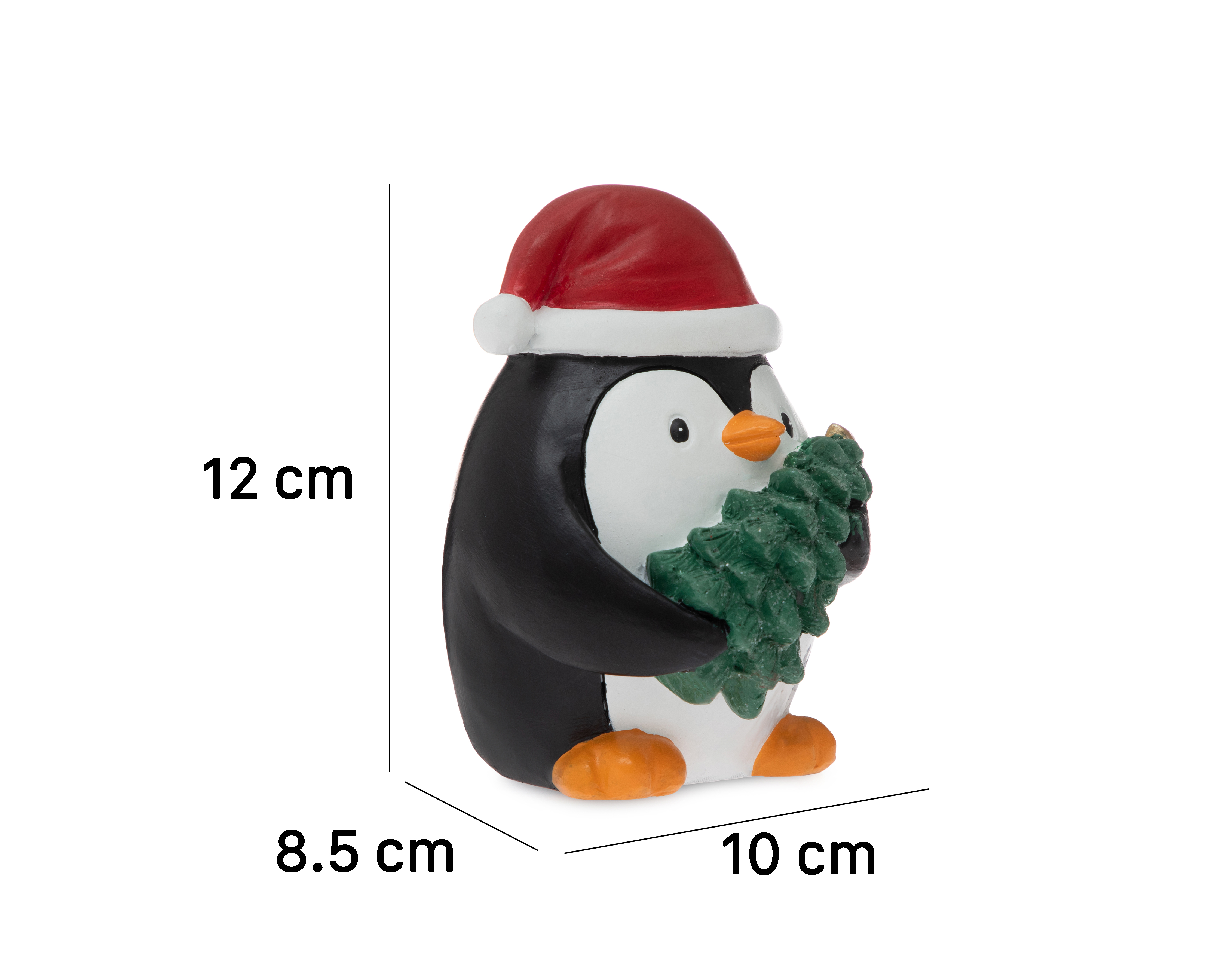 Foto 7 pulgar | Foto 6 | Figura Decorativa Pingüino de Navidad Letty de Resina