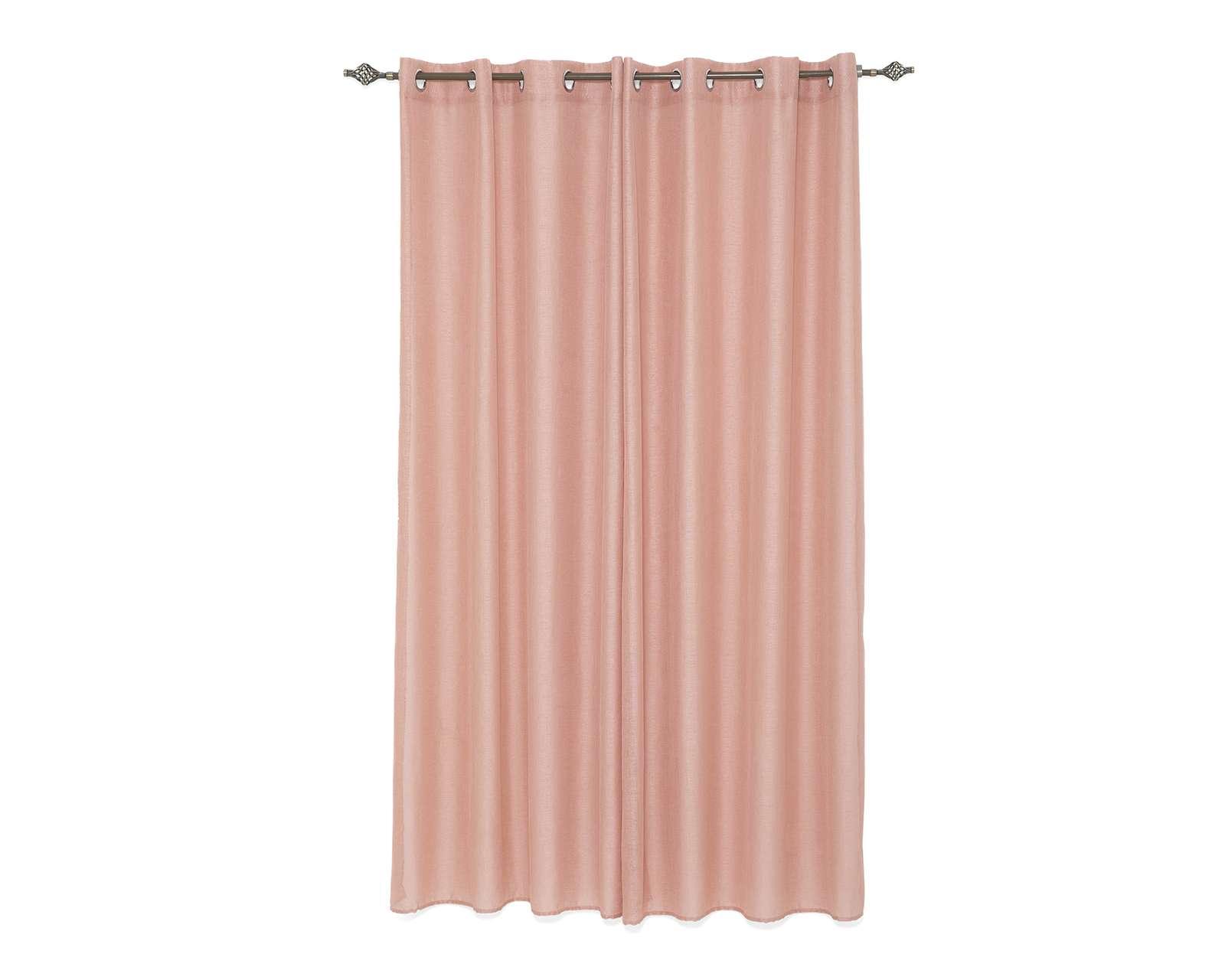 Foto 2 pulgar | Foto 1 | Cortina Black Out Mirta 140 x 225 Rosa 2 Piezas