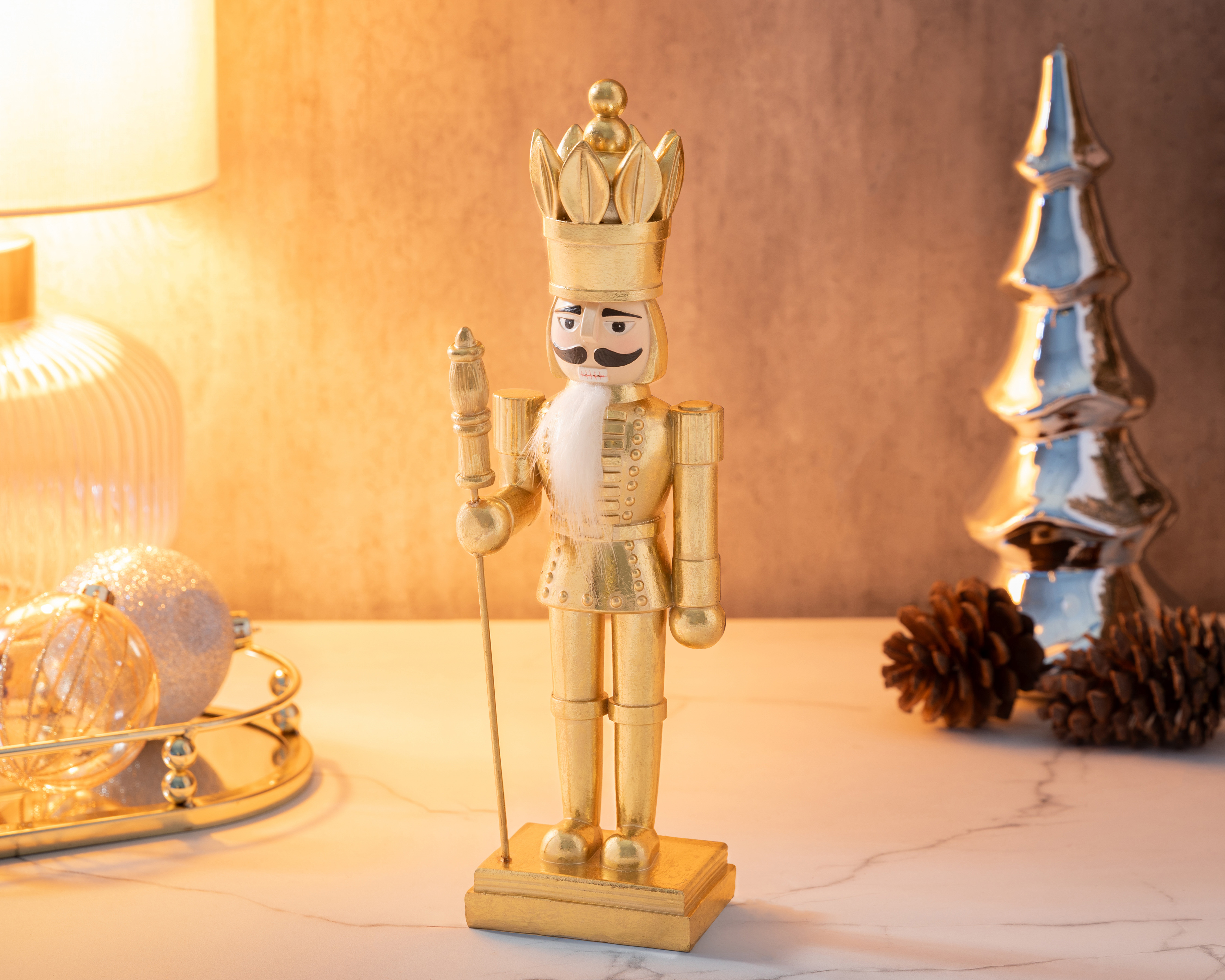 Foto 5 | Foto 5 | Figura Decorativa Cascanueces de Navidad Gold Nutcracker de Resina