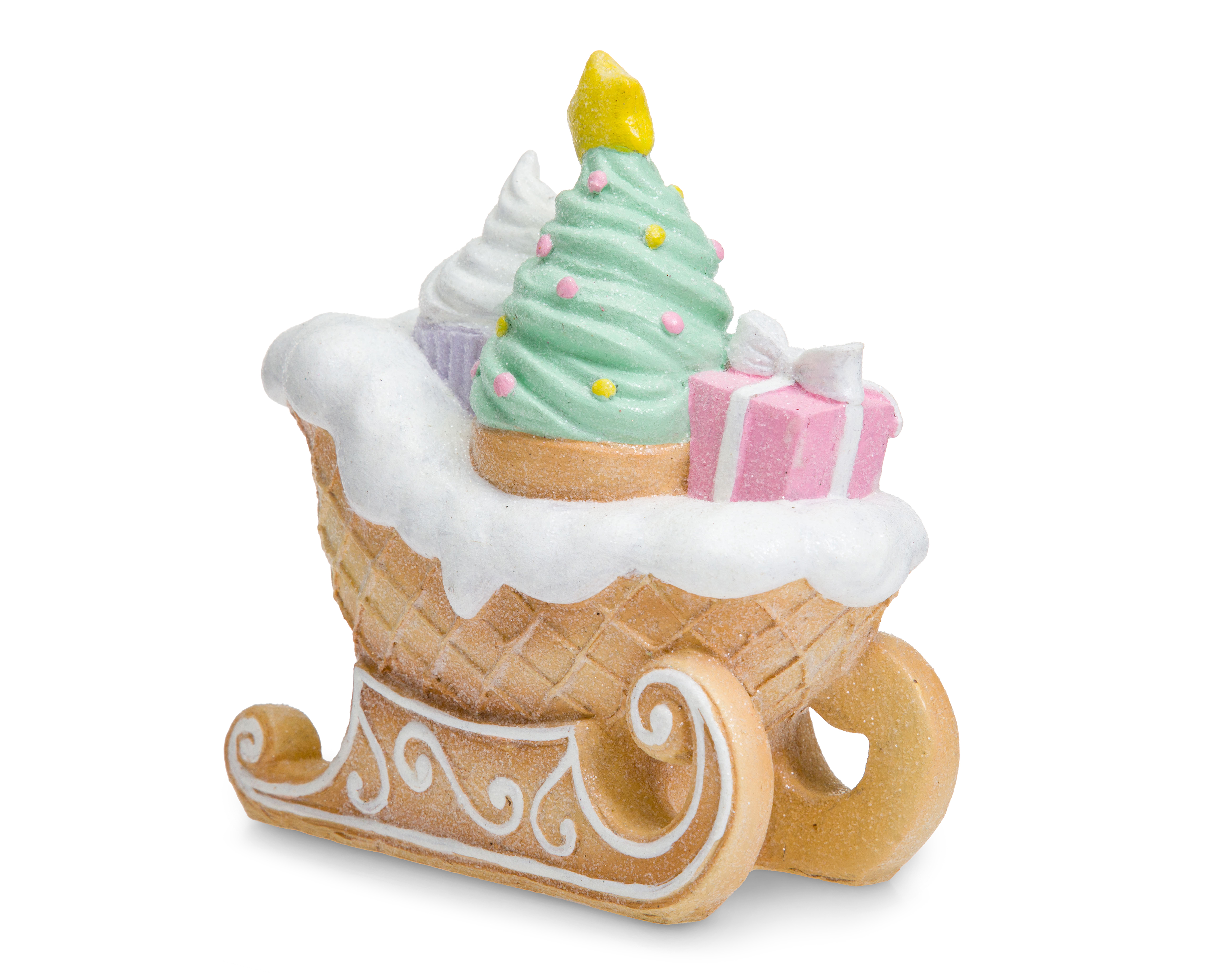 Figura Decorativa de Navidad Fantasy Trineo de Resina