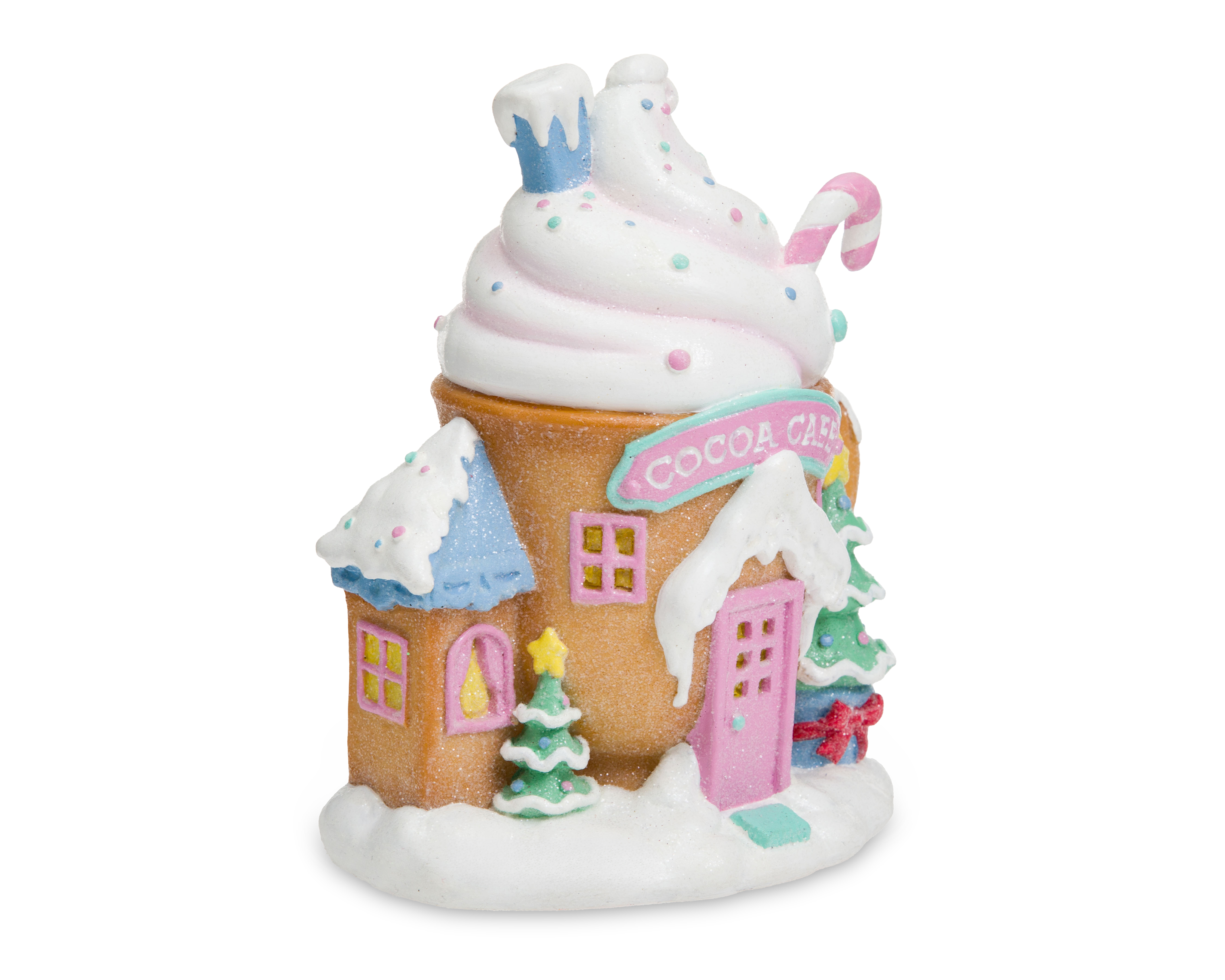 Foto 2 pulgar | Foto 1 | Escultura Decorativa de Casa de Navidad Fantasy House de Resina