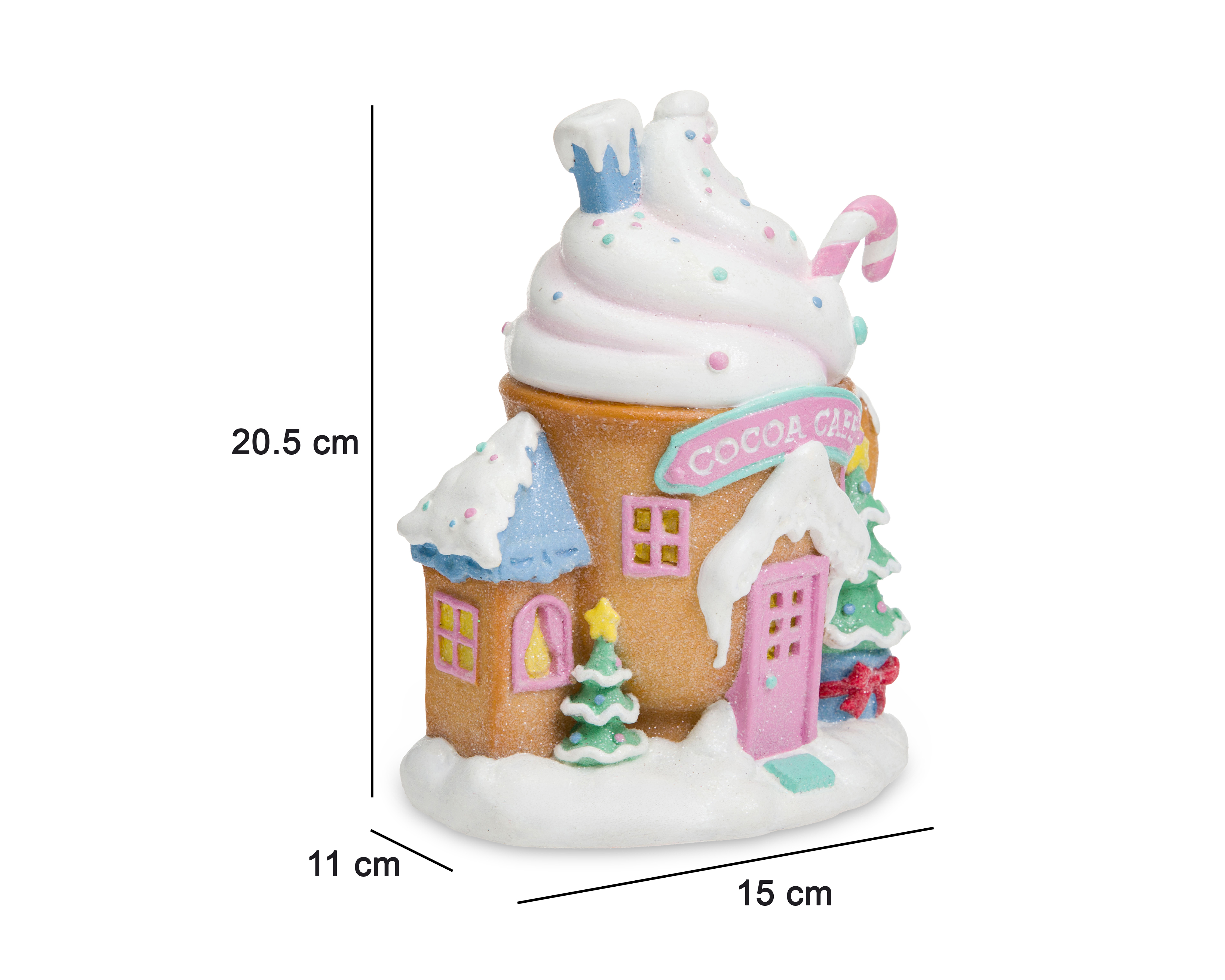 Foto 6 | Foto 6 | Escultura Decorativa de Casa de Navidad Fantasy House de Resina