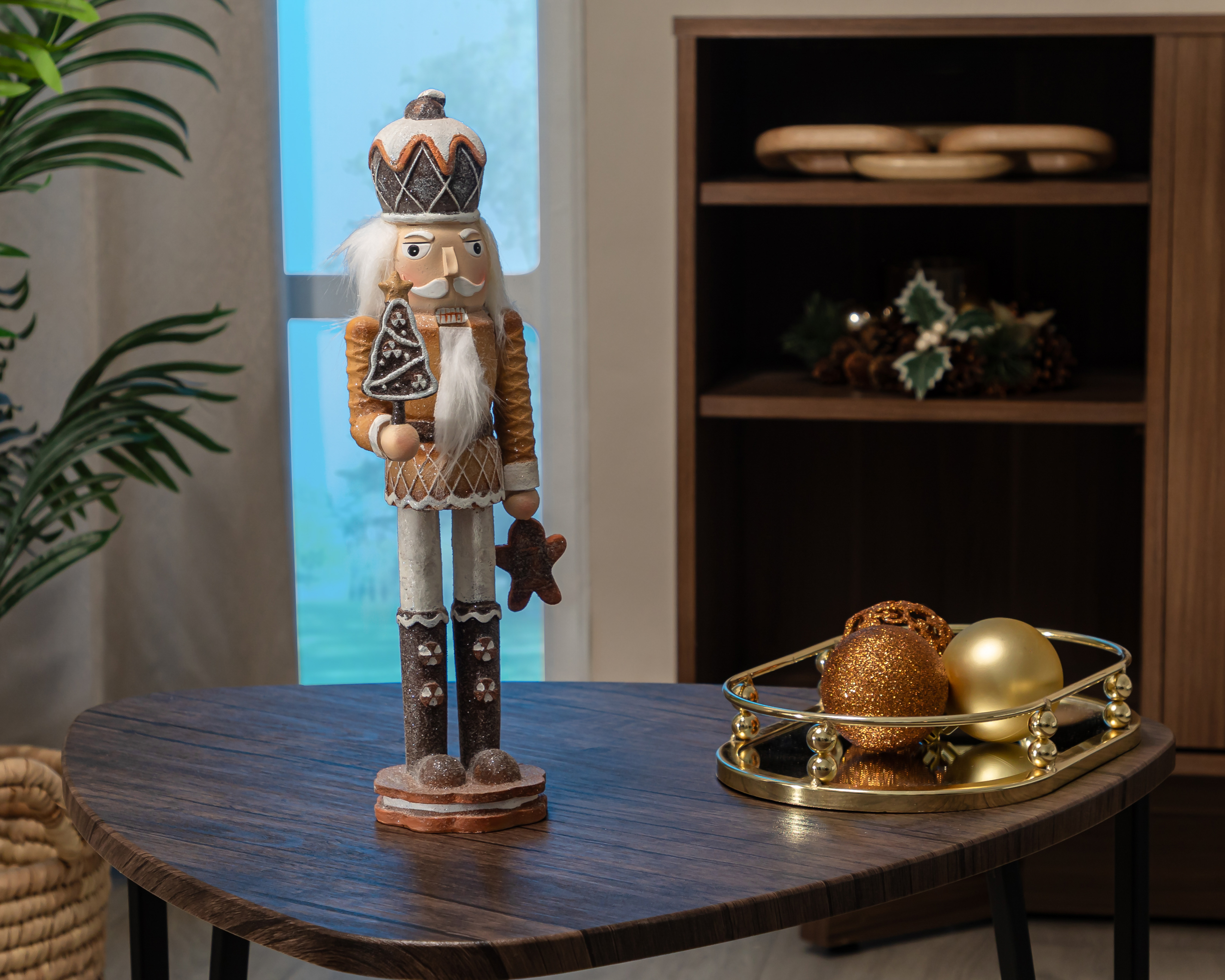 Foto 6 pulgar | Foto 5 | Figura Decorativa Cascanueces de Navidad Craft Nutcracker B de Resina