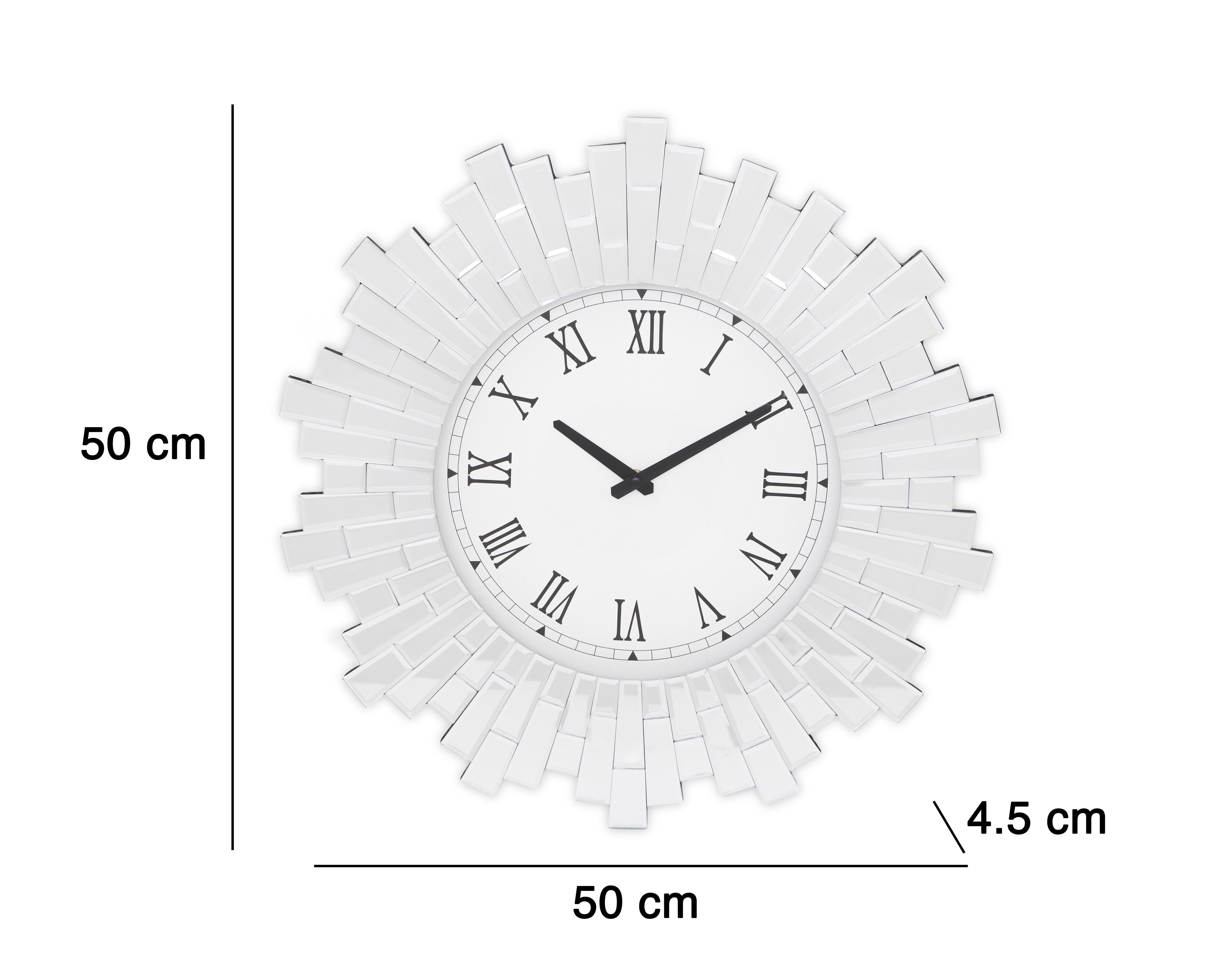 Foto 5 | Foto 5 | Reloj de Pared Marhu de Vidrio