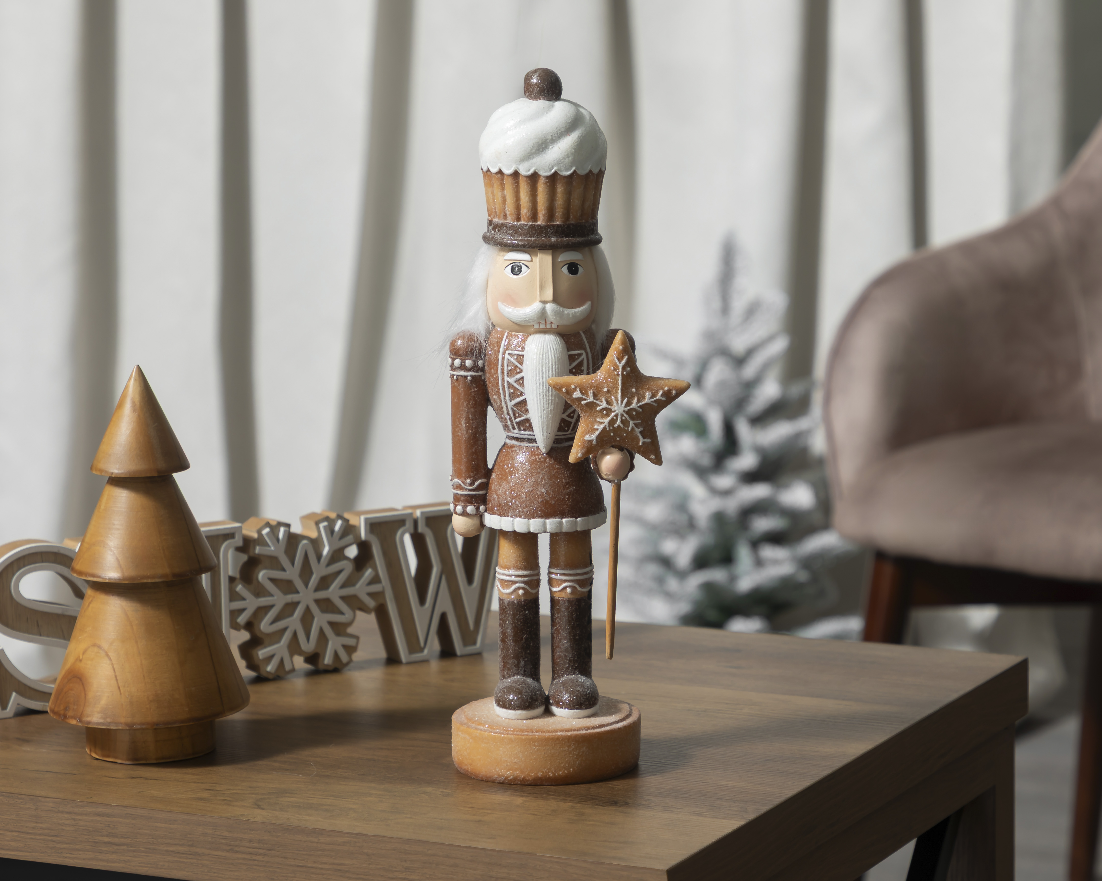 Foto 5 | Foto 5 | Figura Decorativa Cascanueces de Navidad Craft Nutcracker A de Resina