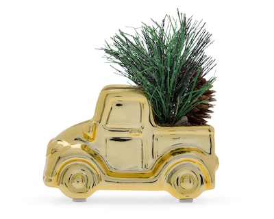 Foto 2 | Foto 2 | Escultura de Camioneta Gold Car de Cerámica