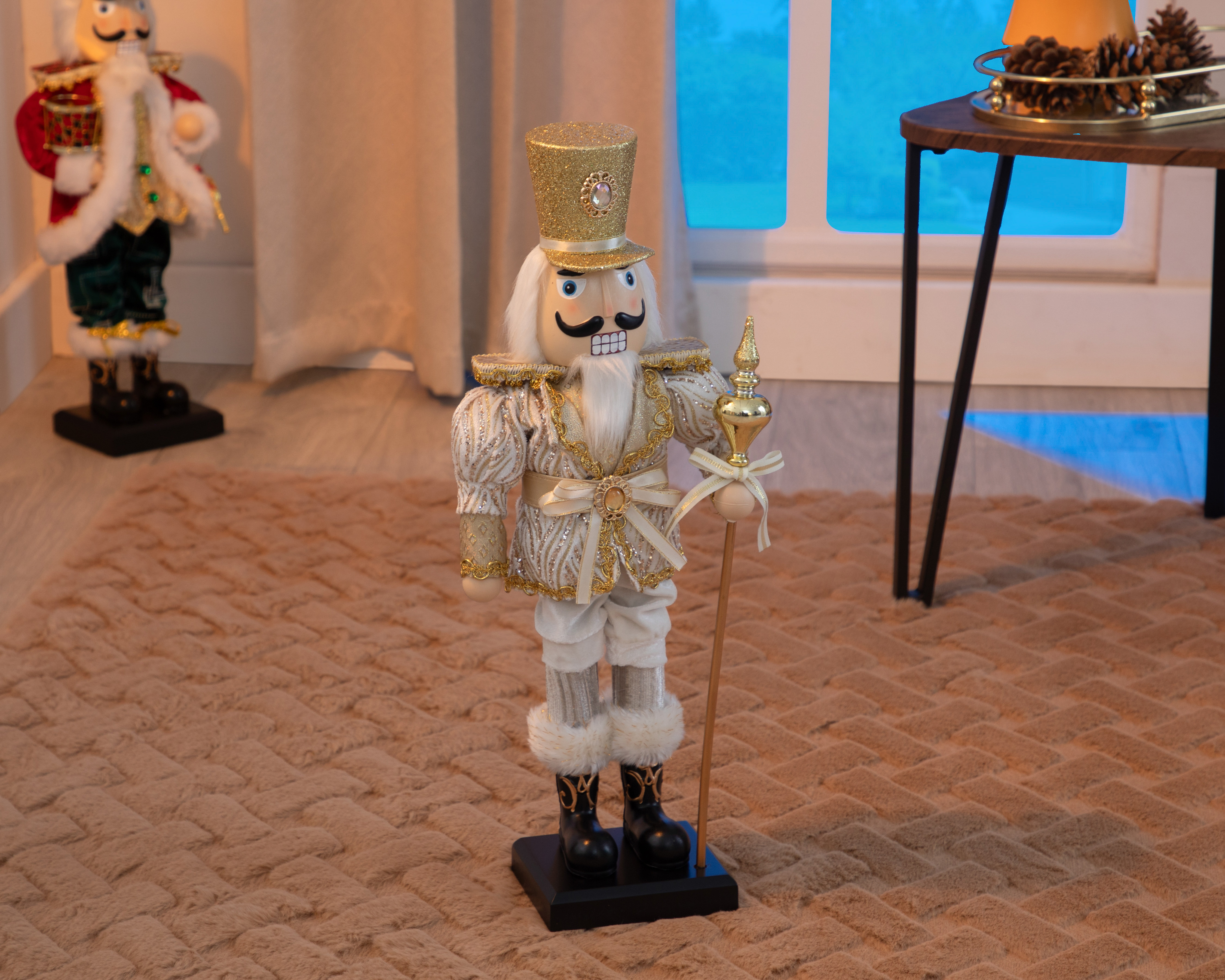 Foto 6 pulgar | Foto 6 | Figura Decorativa Cascanueces Navideño Metalic Men de Plástico