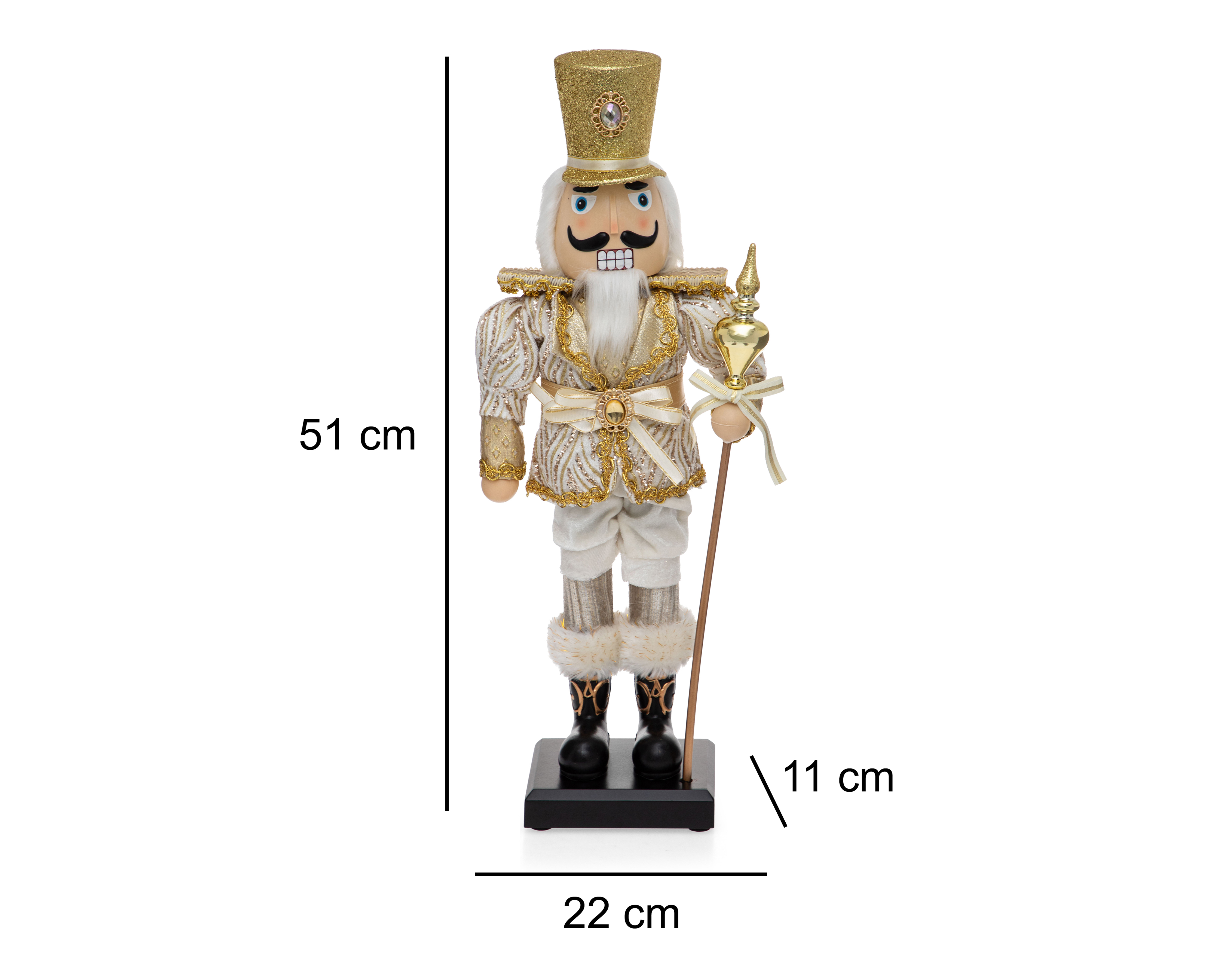 Foto 7 pulgar | Foto 7 | Figura Decorativa Cascanueces Navideño Metalic Men de Plástico
