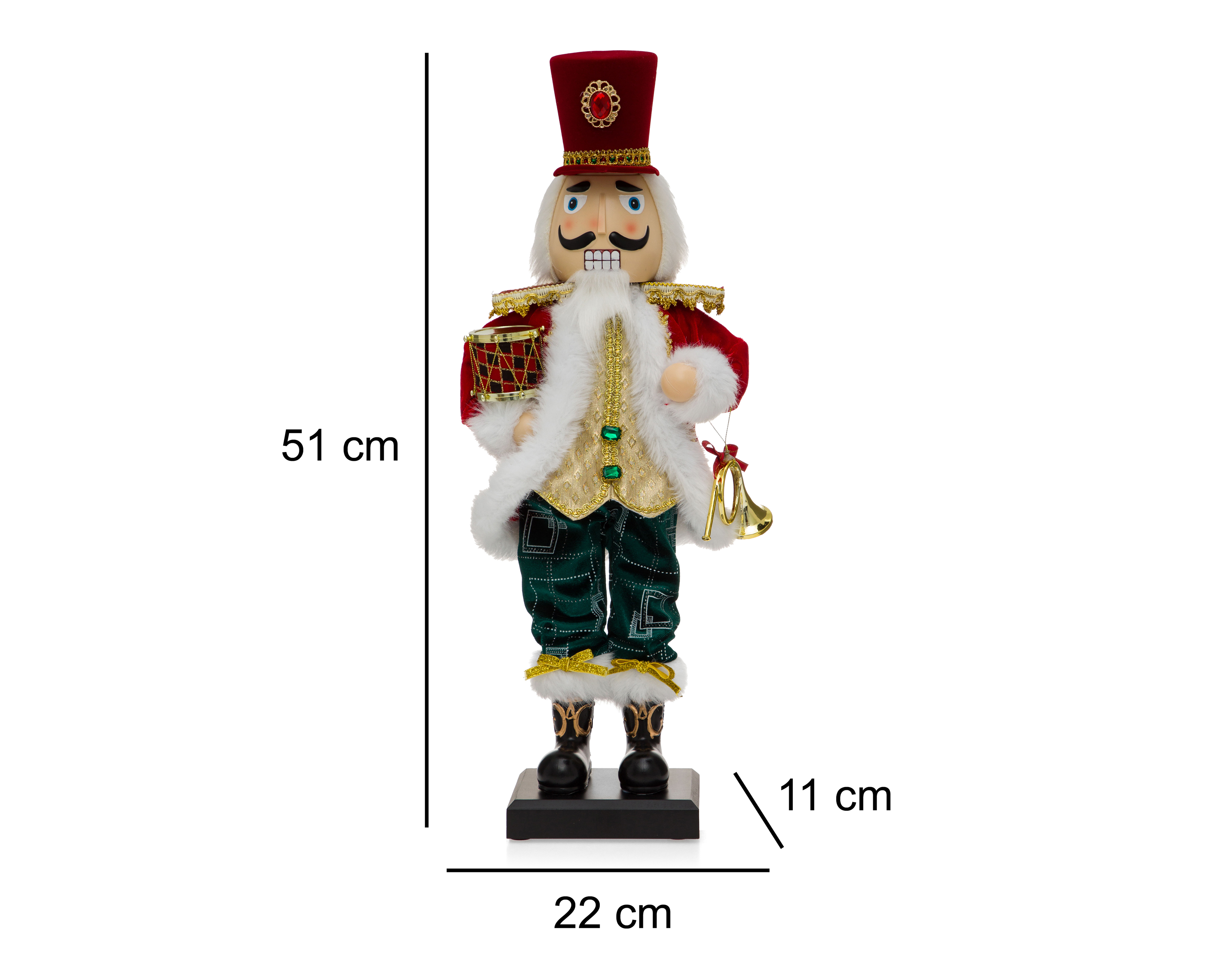 Foto 6 | Foto 6 | Figura Decorativa Cascanueces Navideño Tradi Men de Plástico