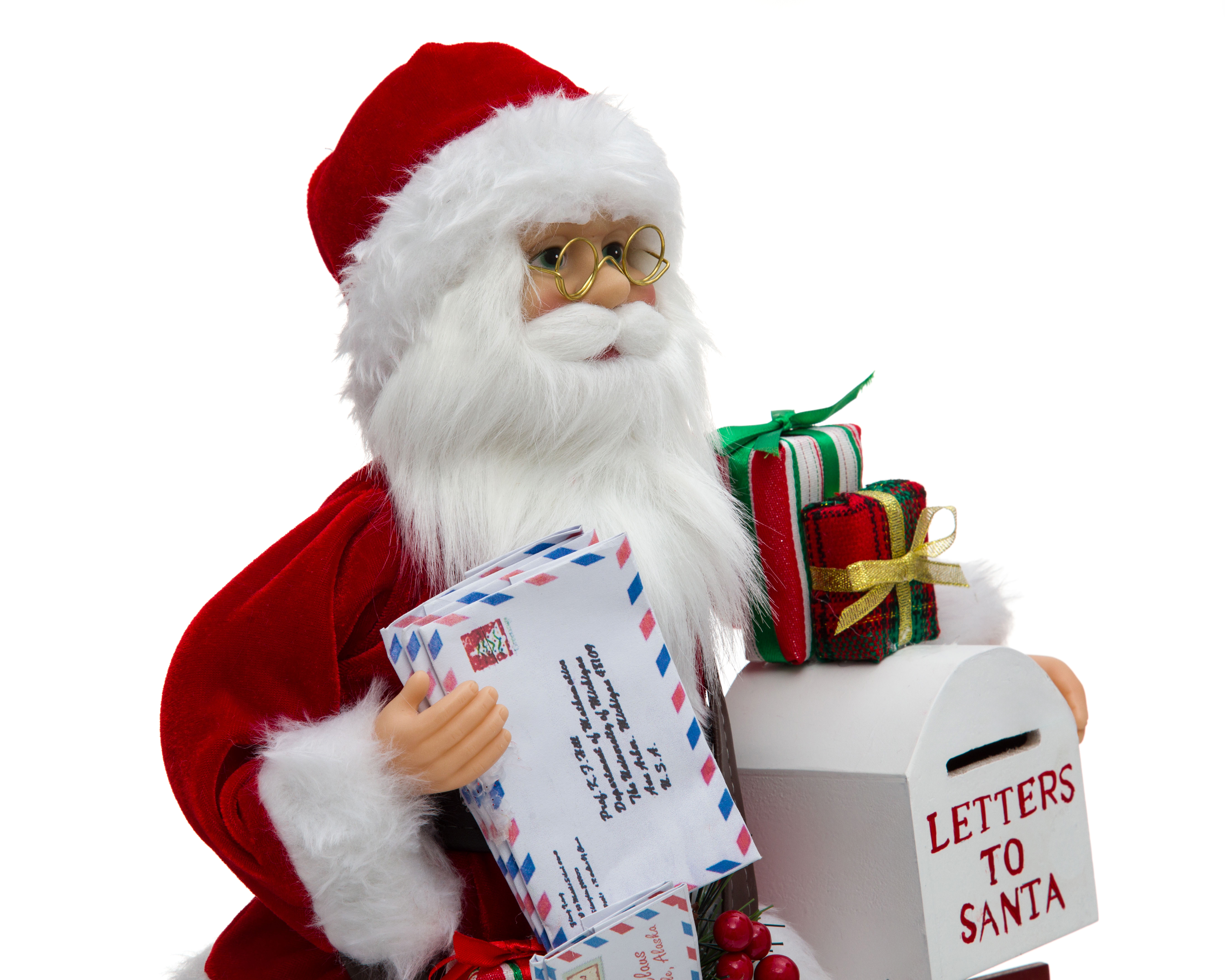Foto 4 | Foto 4 | Figura de Papá Noel de Navidad Letters to Santa de Plástico