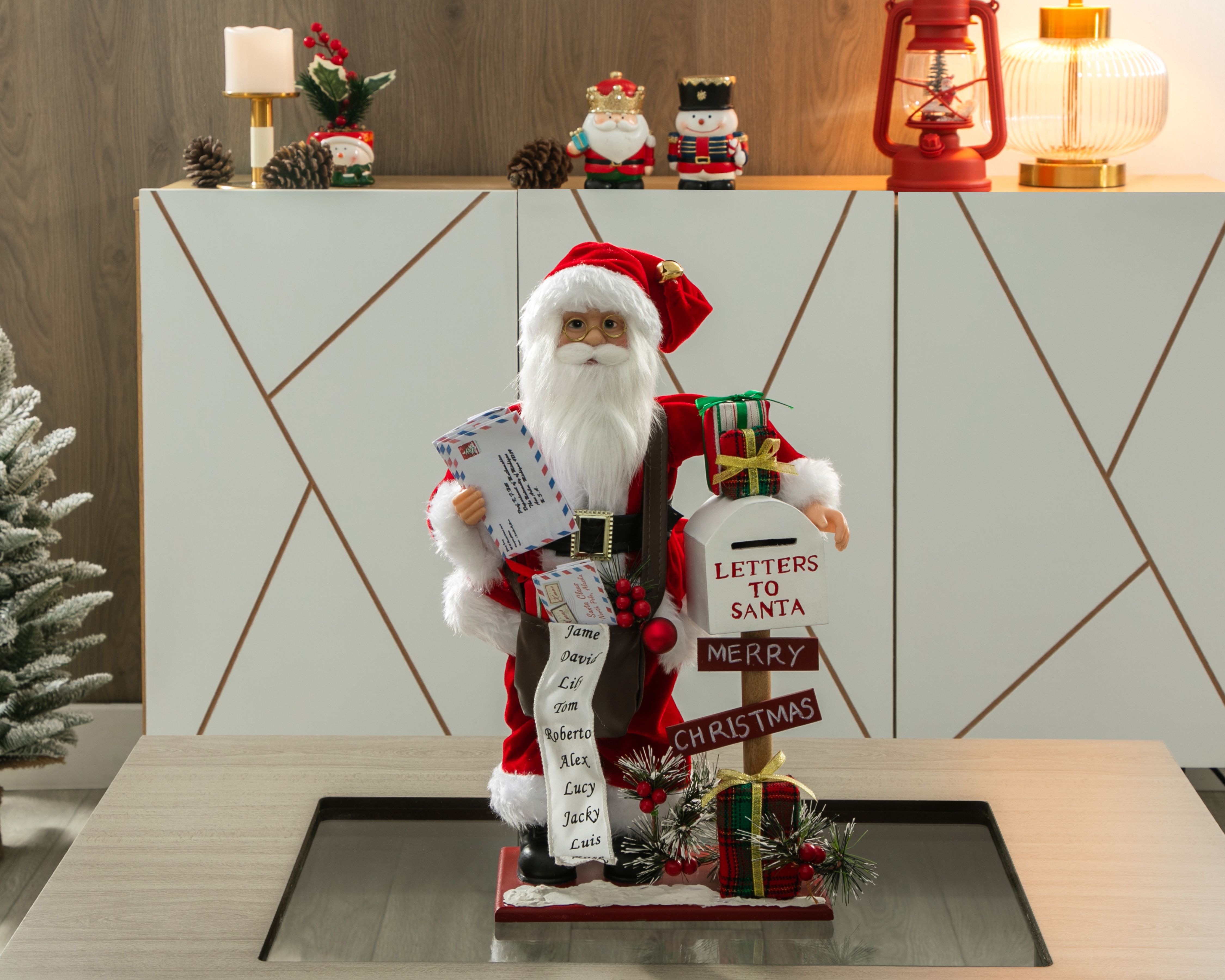 Foto 5 | Foto 5 | Figura de Papá Noel de Navidad Letters to Santa de Plástico