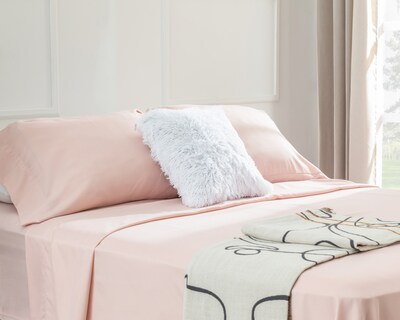 Foto 1 | Foto 1 | Sábana Matrimonial Starhaus Violeta Rosa 4 Piezas