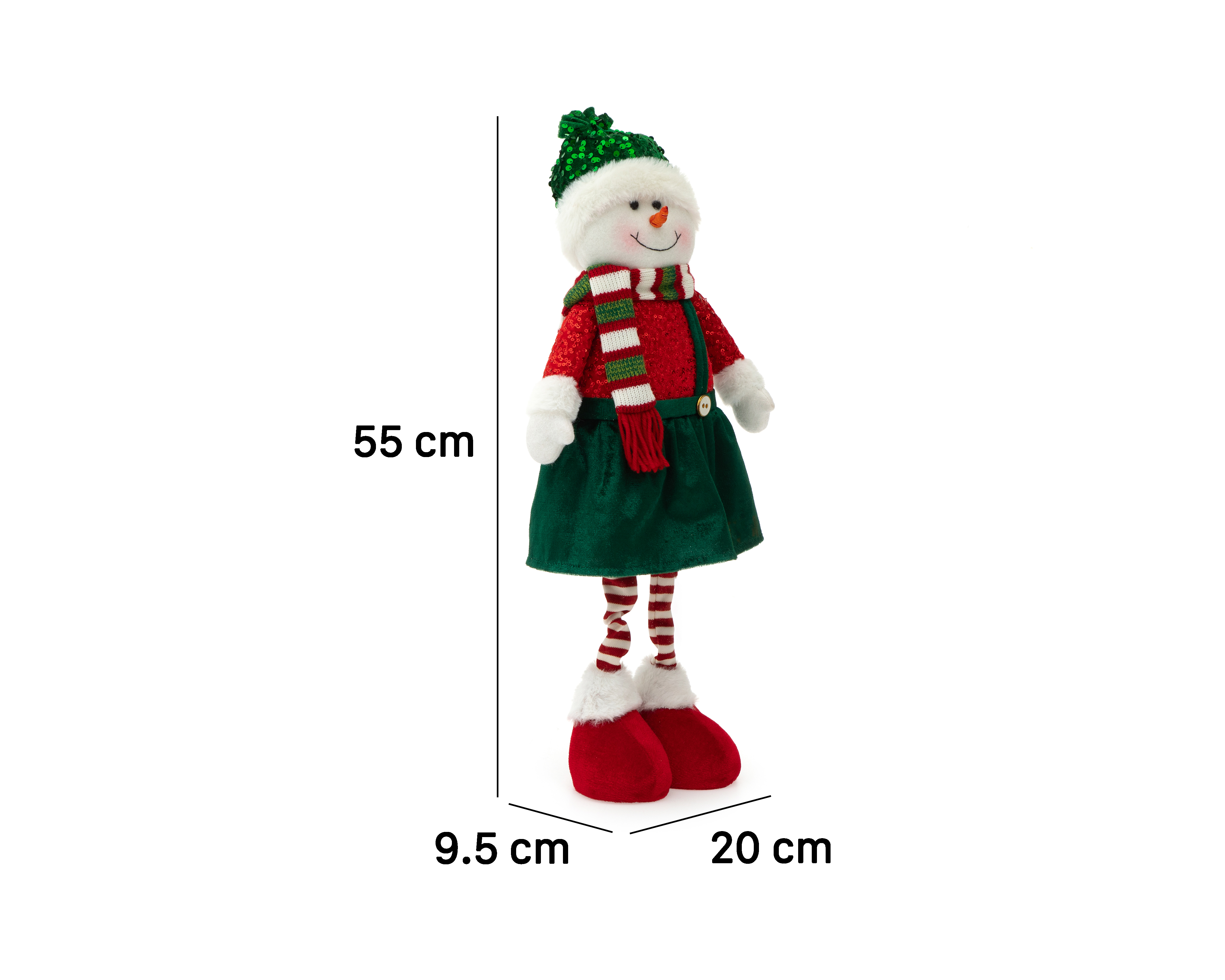 Foto 6 | Foto 6 | Figura Mono de Nieve Navideño Noumi de Poliéster