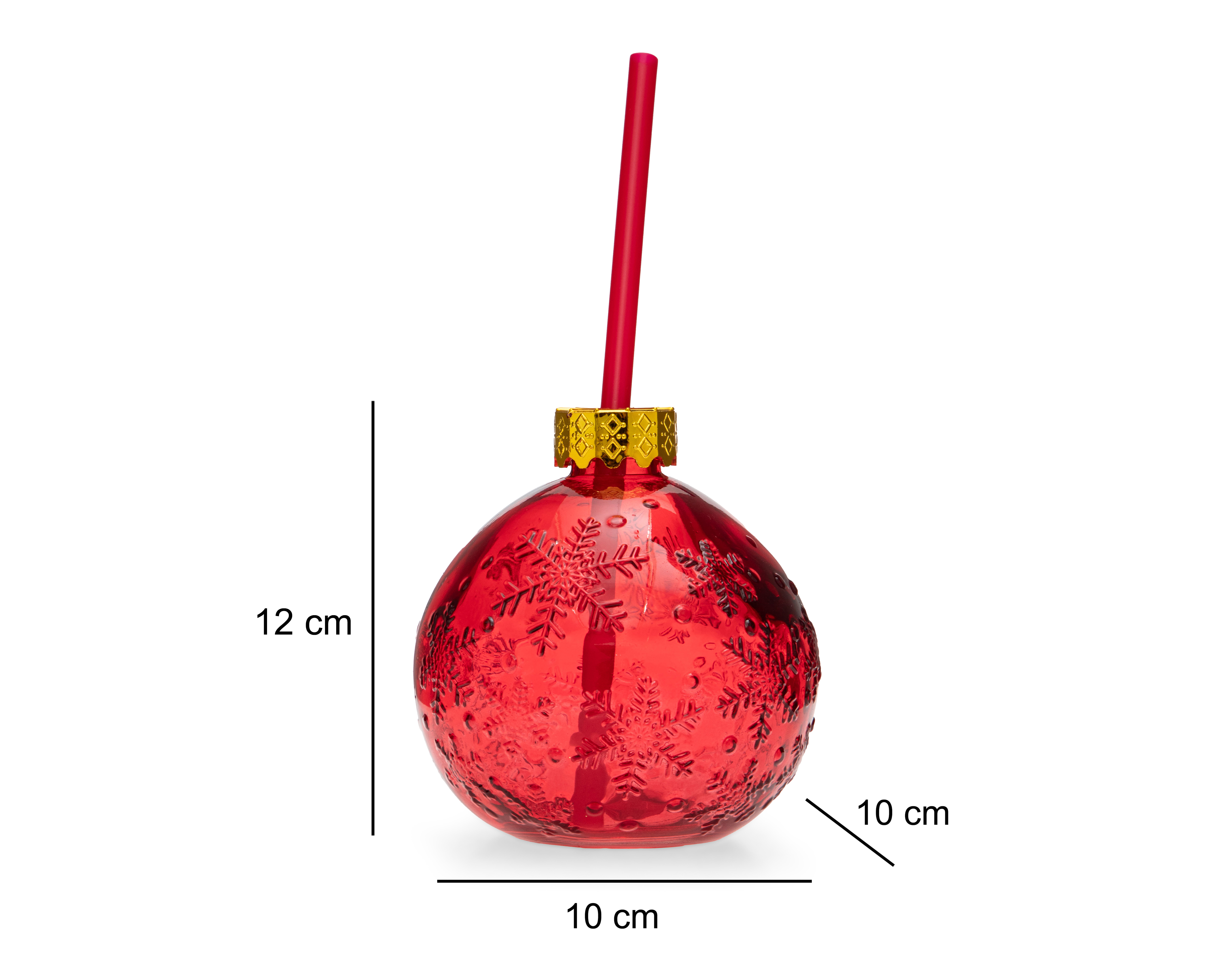Foto 6 | Foto 6 | Vaso con Popote de Vidrio Starhaus 420 ml