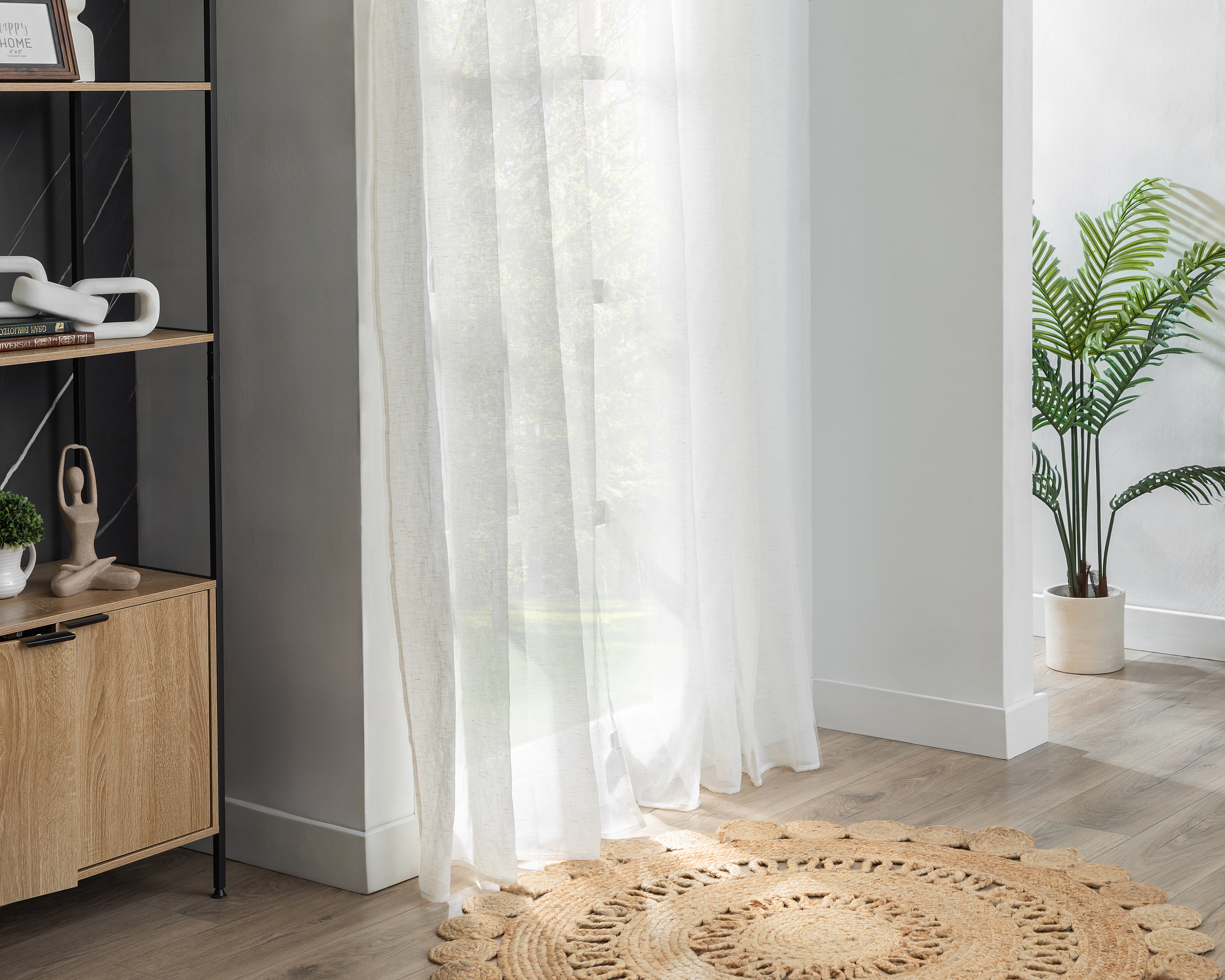 Cortina Rita 140 x 225 Blanca 2 Piezas