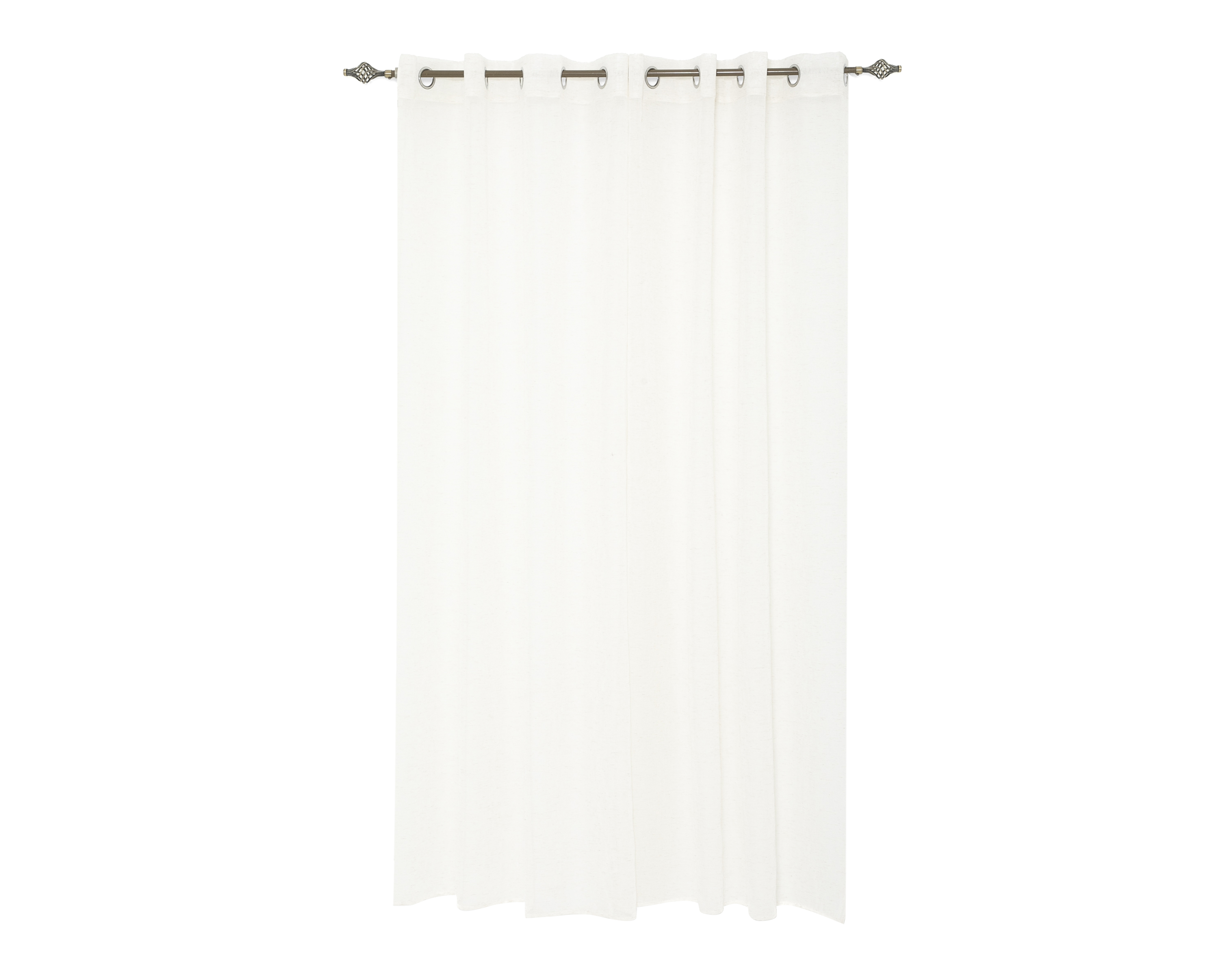 Foto 2 | Foto 2 | Cortina Rita 140 x 225 Blanca 2 Piezas