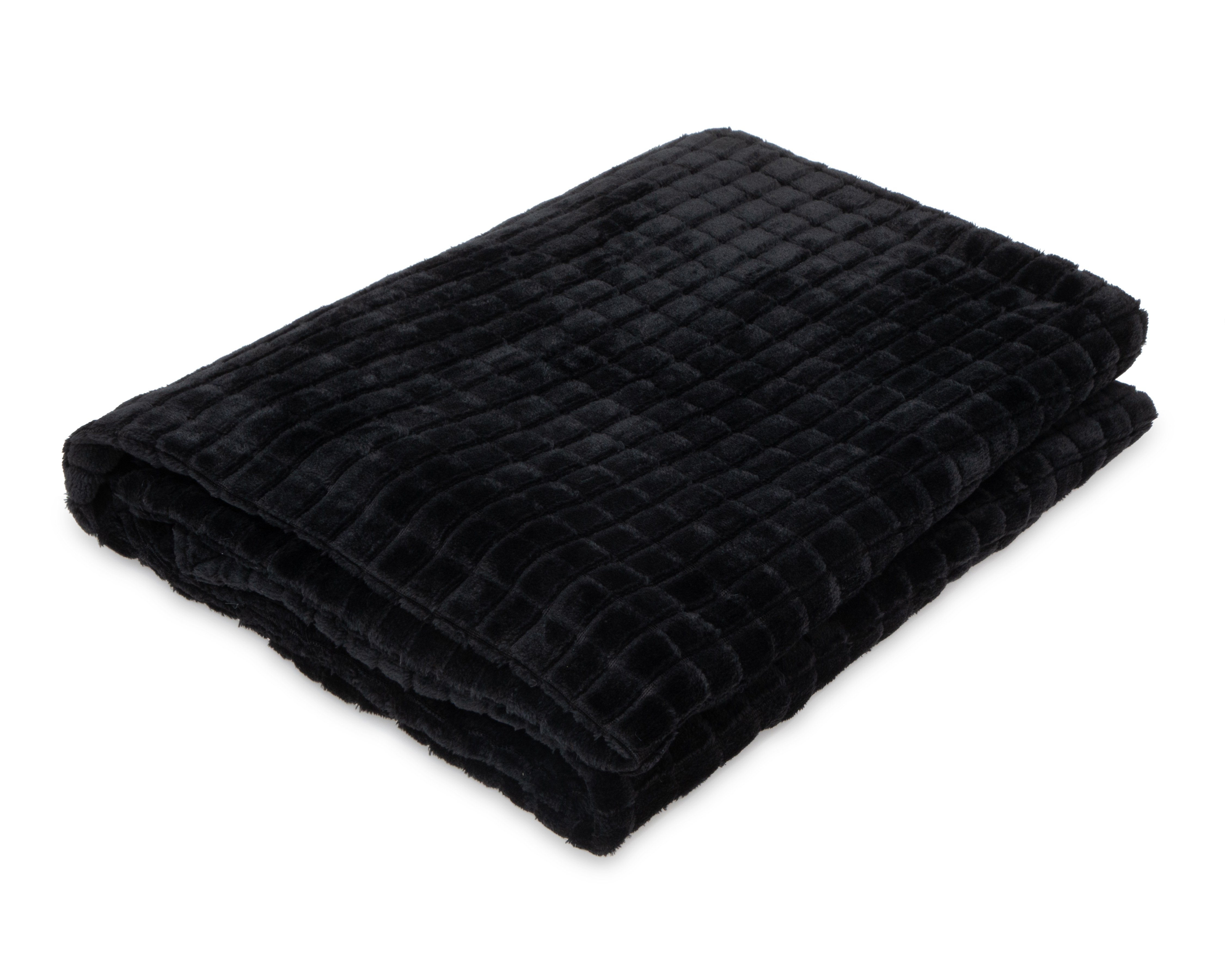 Foto 3 pulgar | Foto 2 | Manta Individual Starhaus Tibetano Negra