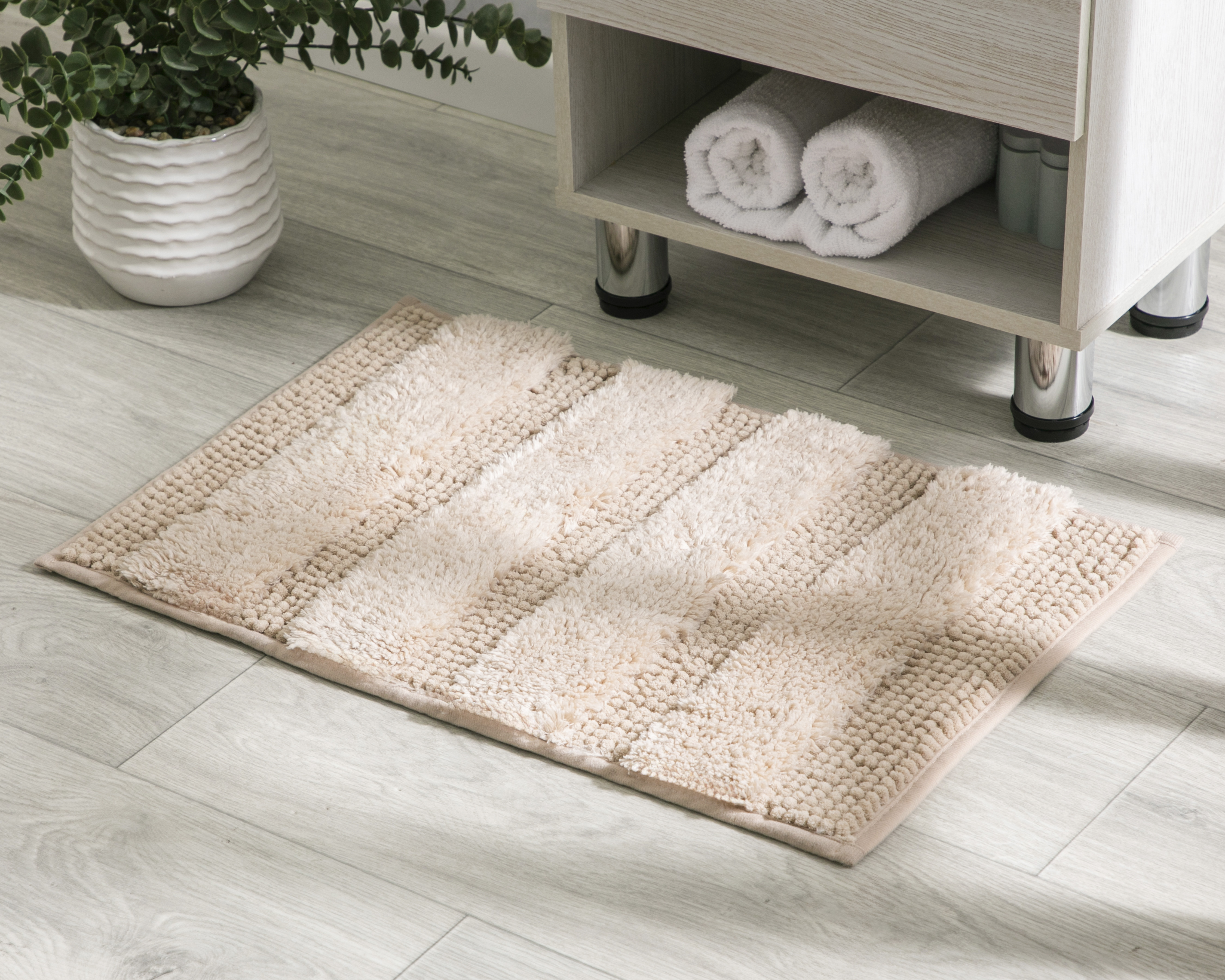 Foto 5 pulgar | Foto 4 | Tapete para Baño Starhaus Beige