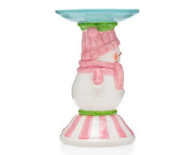 Foto 3 | Foto 3 | Portavela de Navidad Snowmantini de Cerámica
