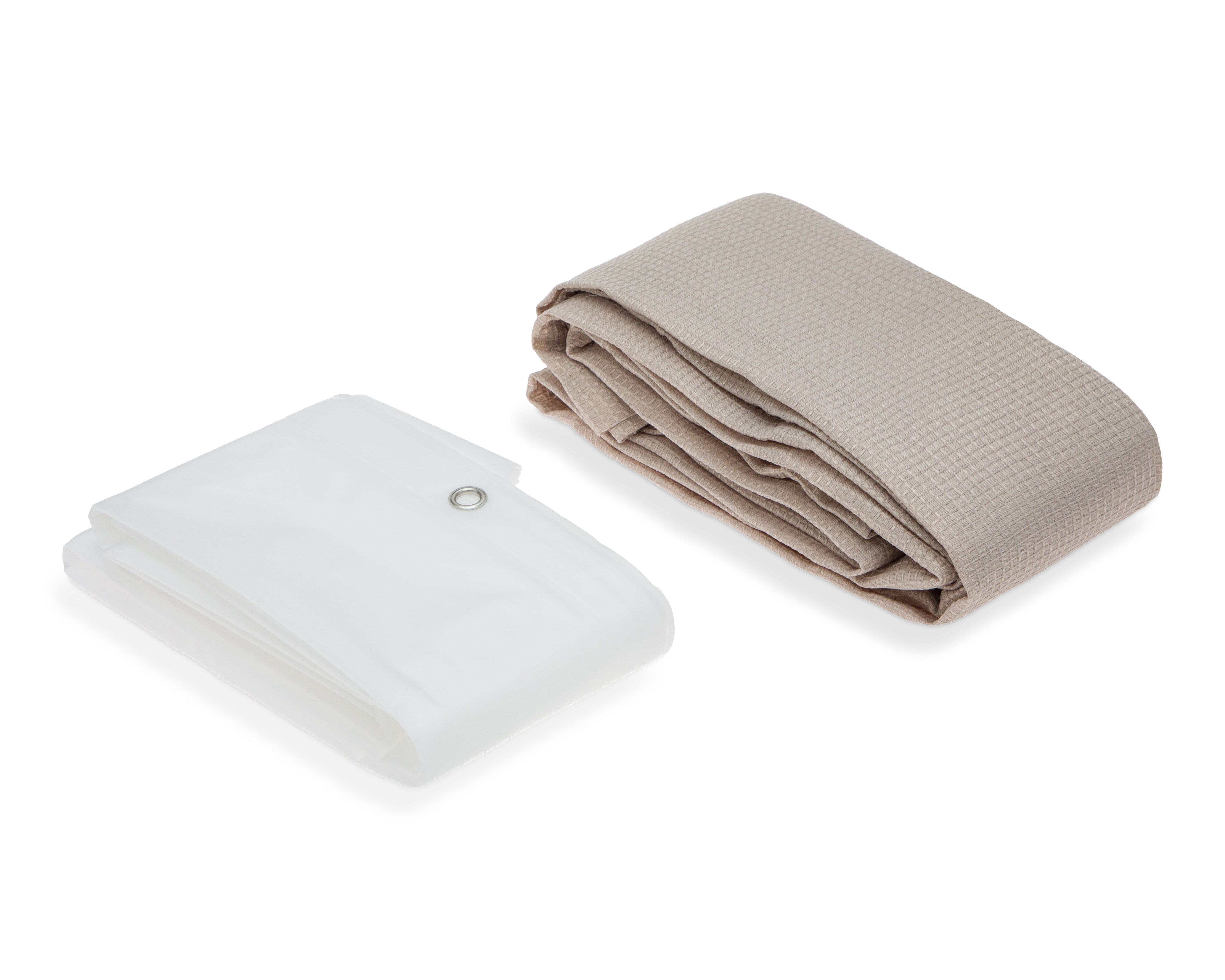 Cortina para Baño Starhaus Beige 2 Piezas