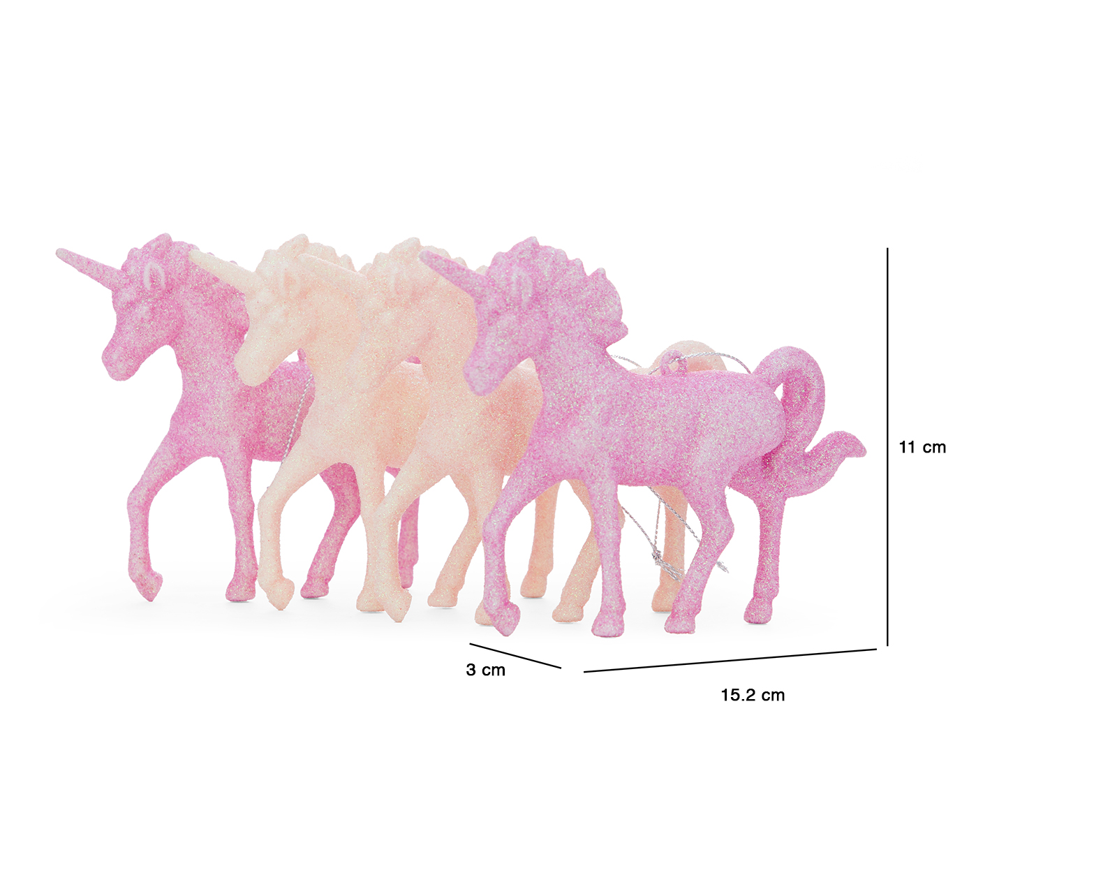 Foto 4 | Foto 4 | Accesorio para Árbol Starhaus Unicorns 4 Piezas
