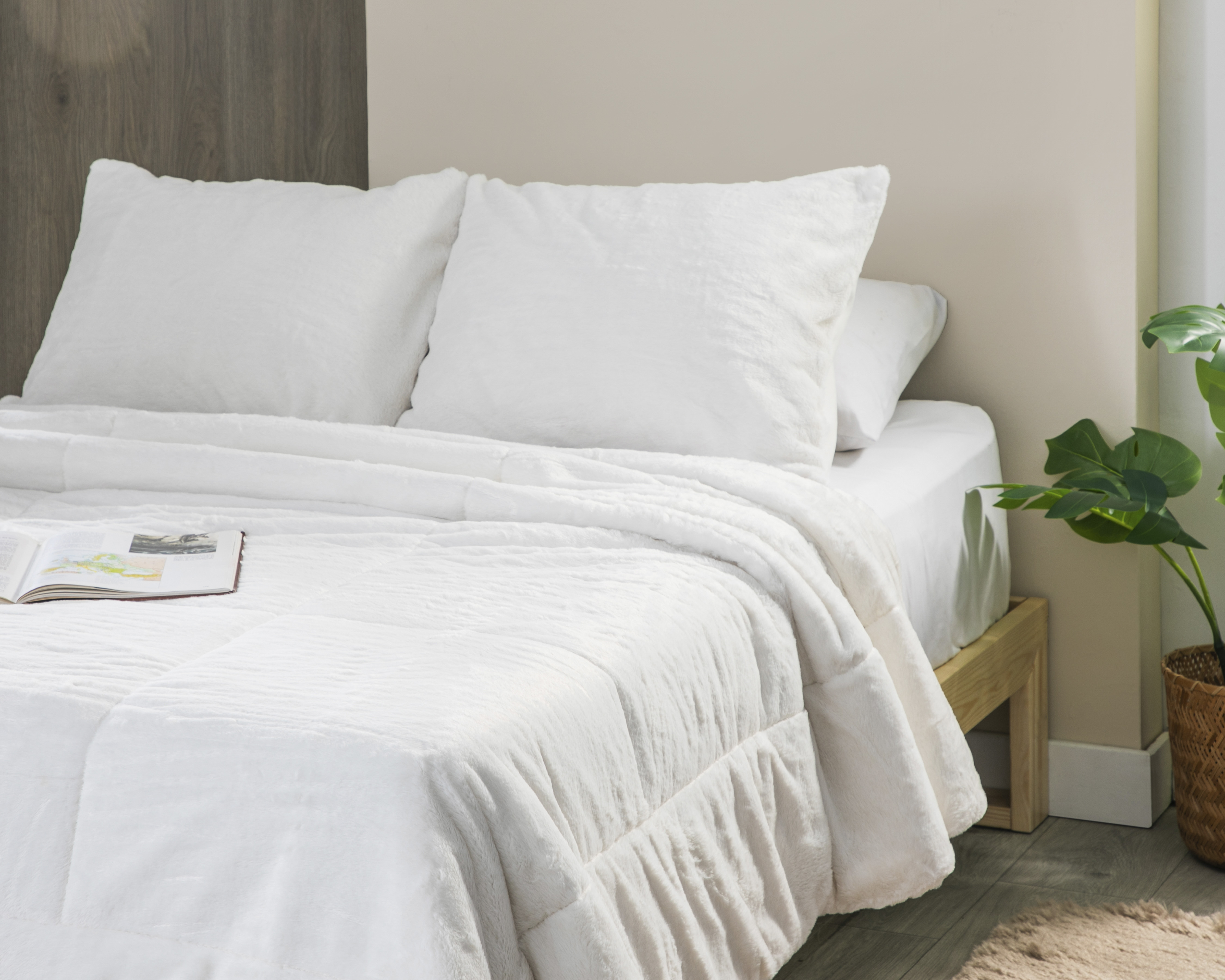 Edredón Matrimonial Starhaus Ivy Beige 3 Piezas