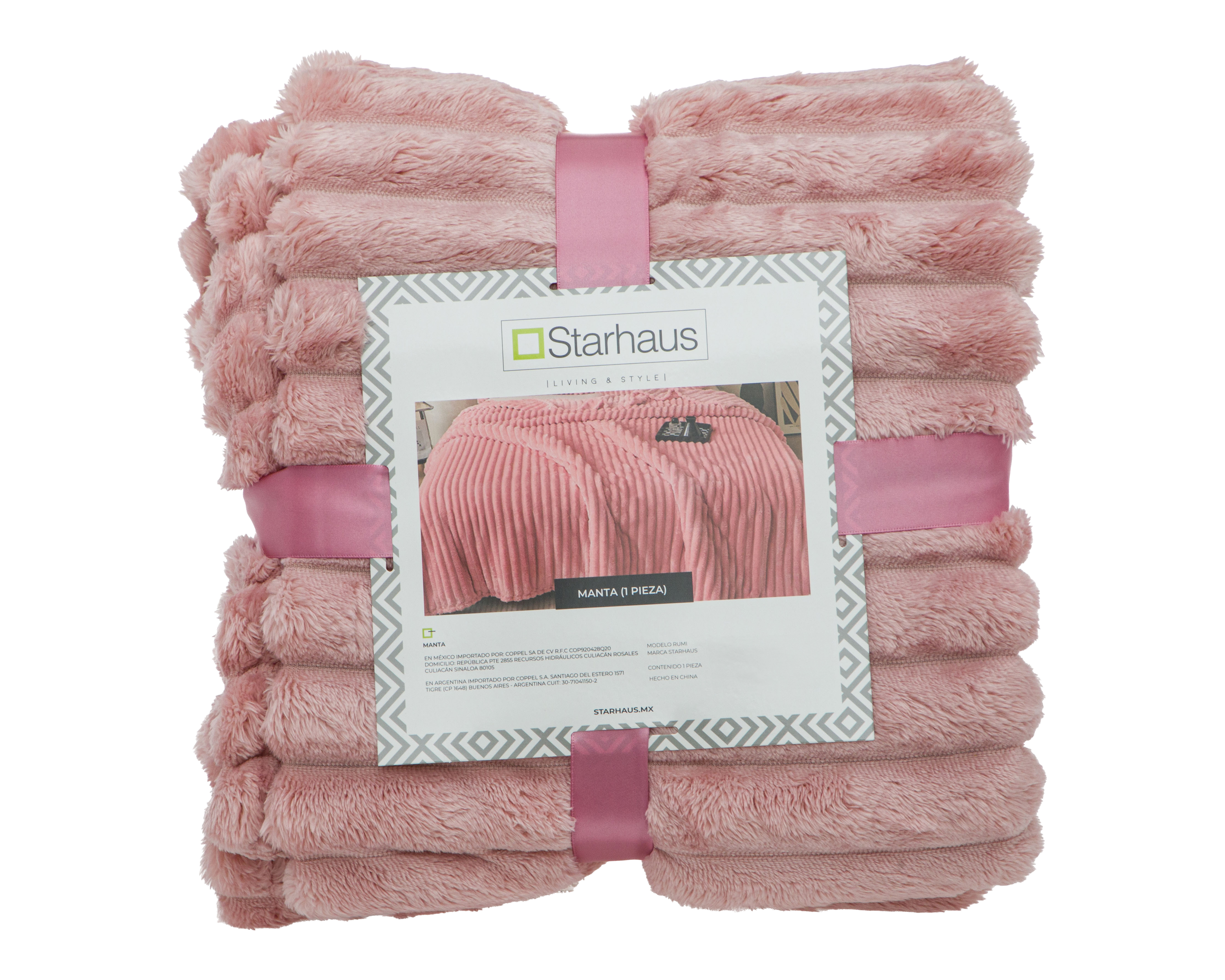 Foto 5 pulgar | Foto 4 | Manta Individual Starhaus Rumi Rosa