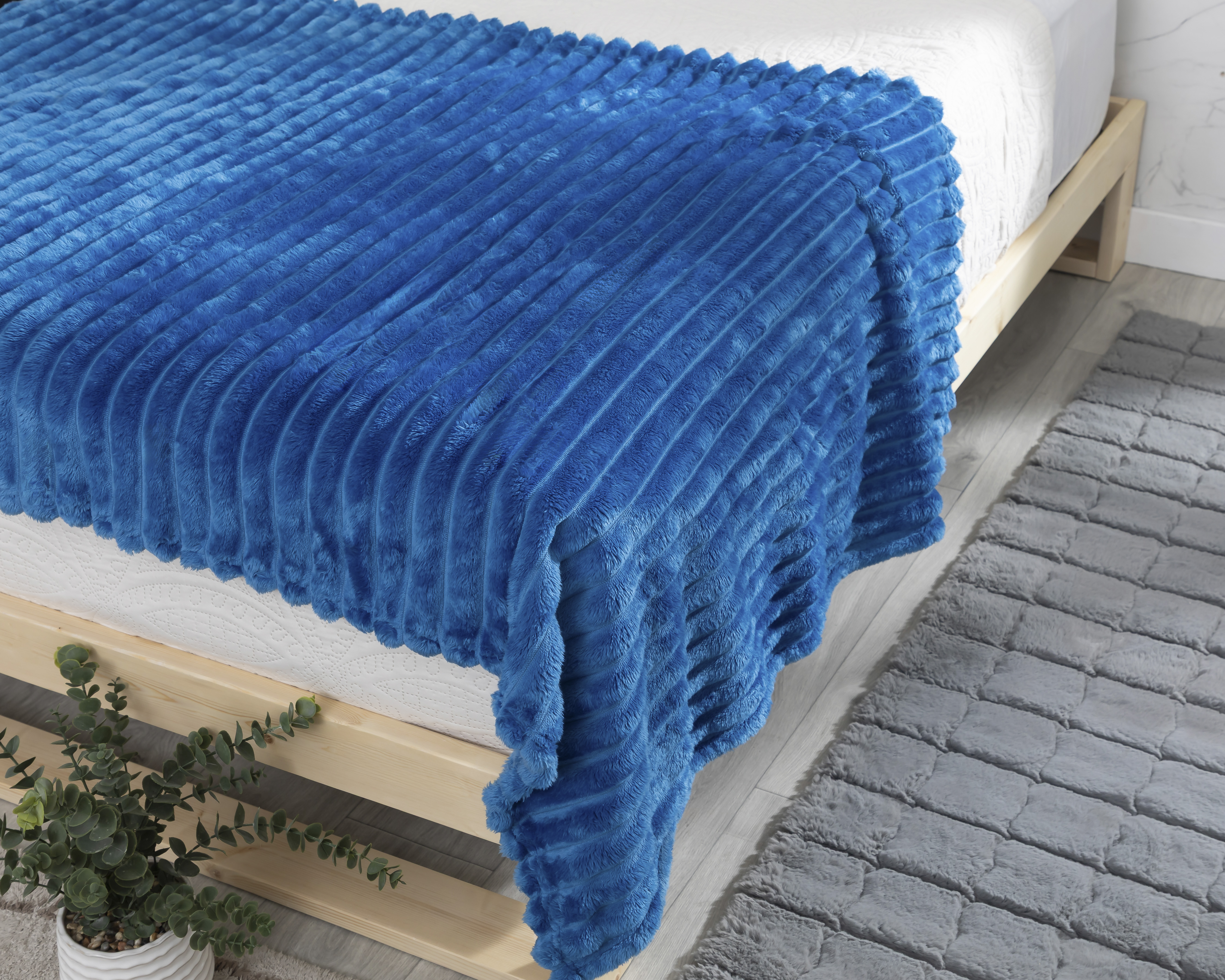 Foto 2 pulgar | Foto 1 | Manta Individual Starhaus Sir Azul