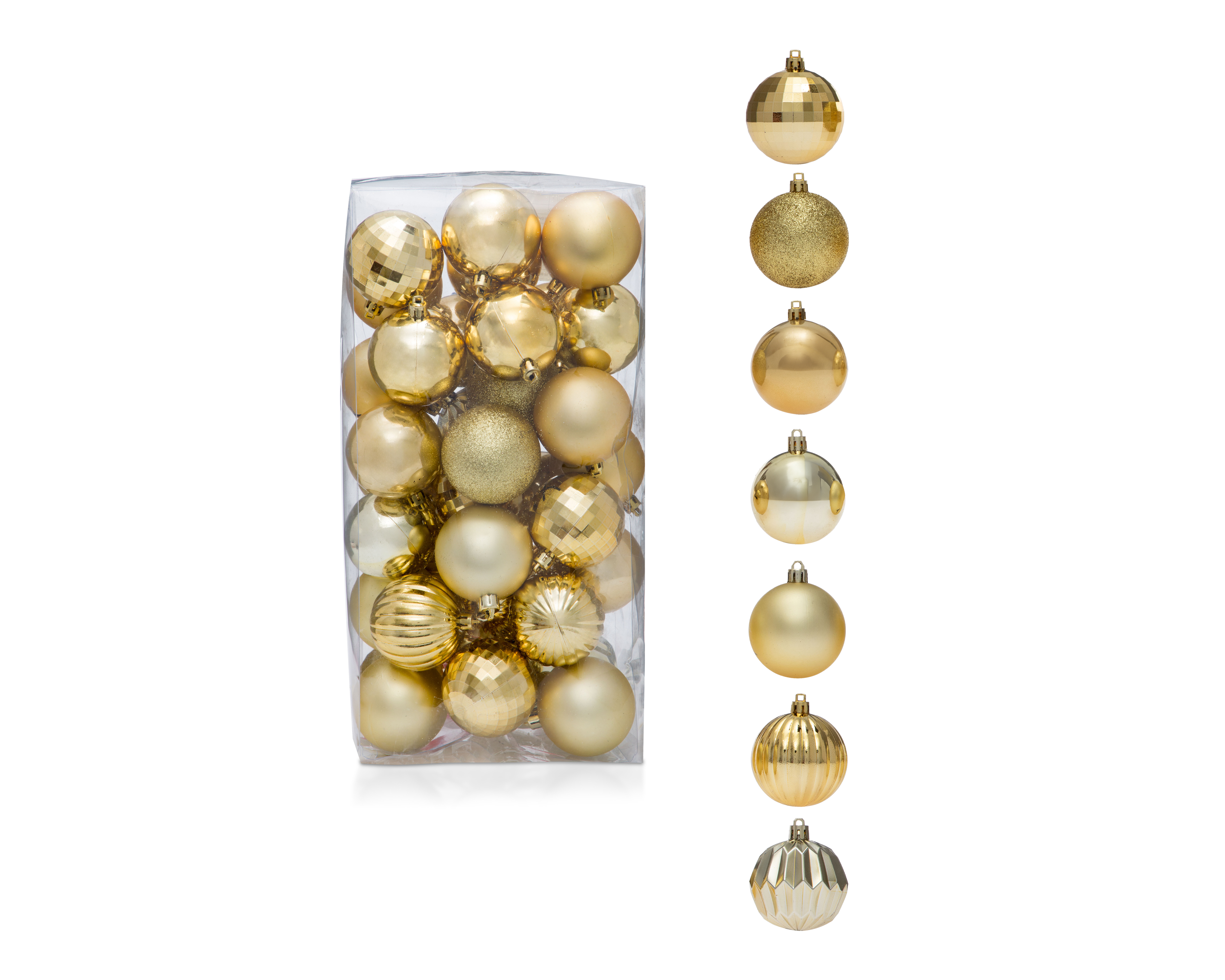 Esferas Navideñas Glow Set 36 Piezas