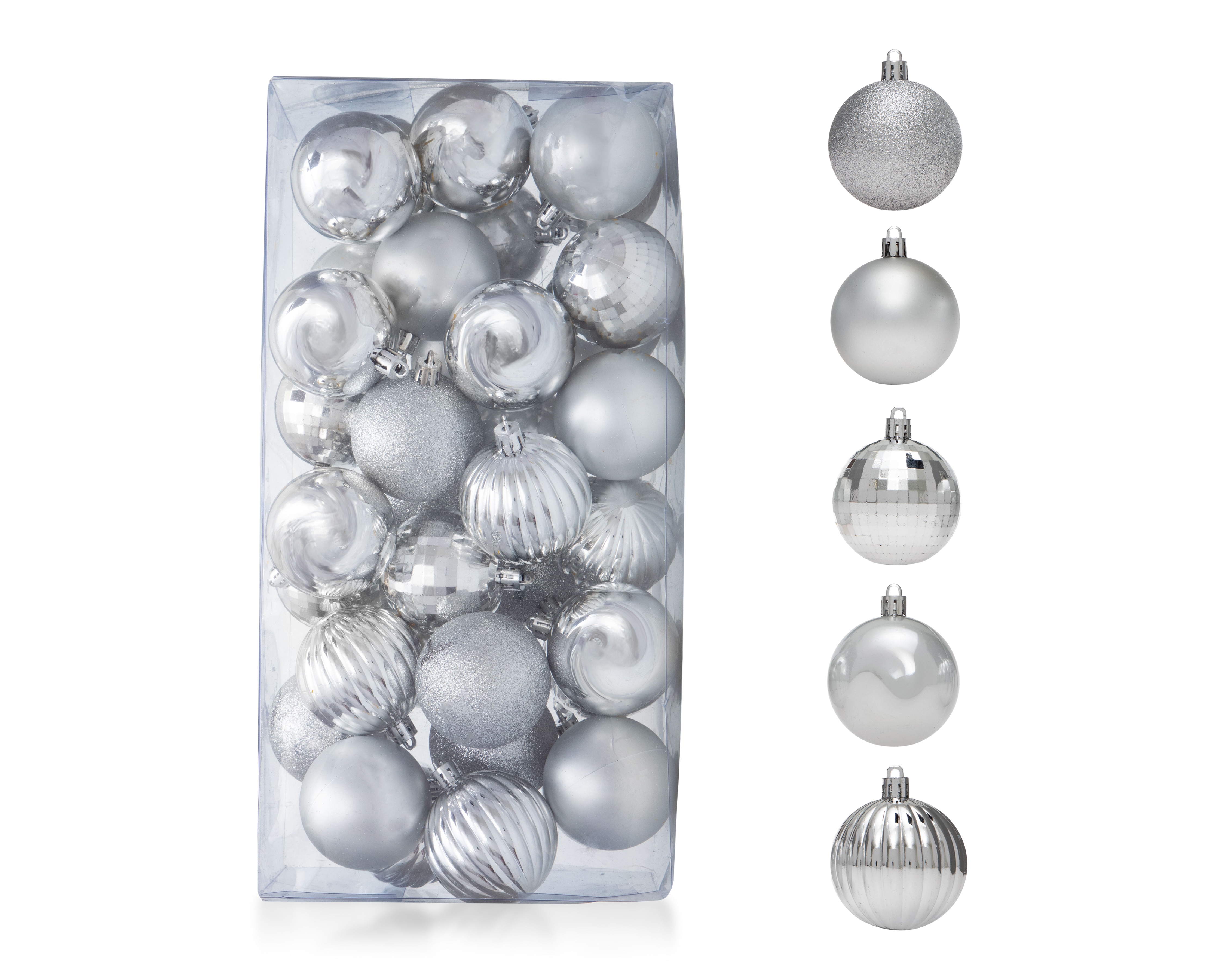 Esferas Navideñas Snow Set 36 Piezas