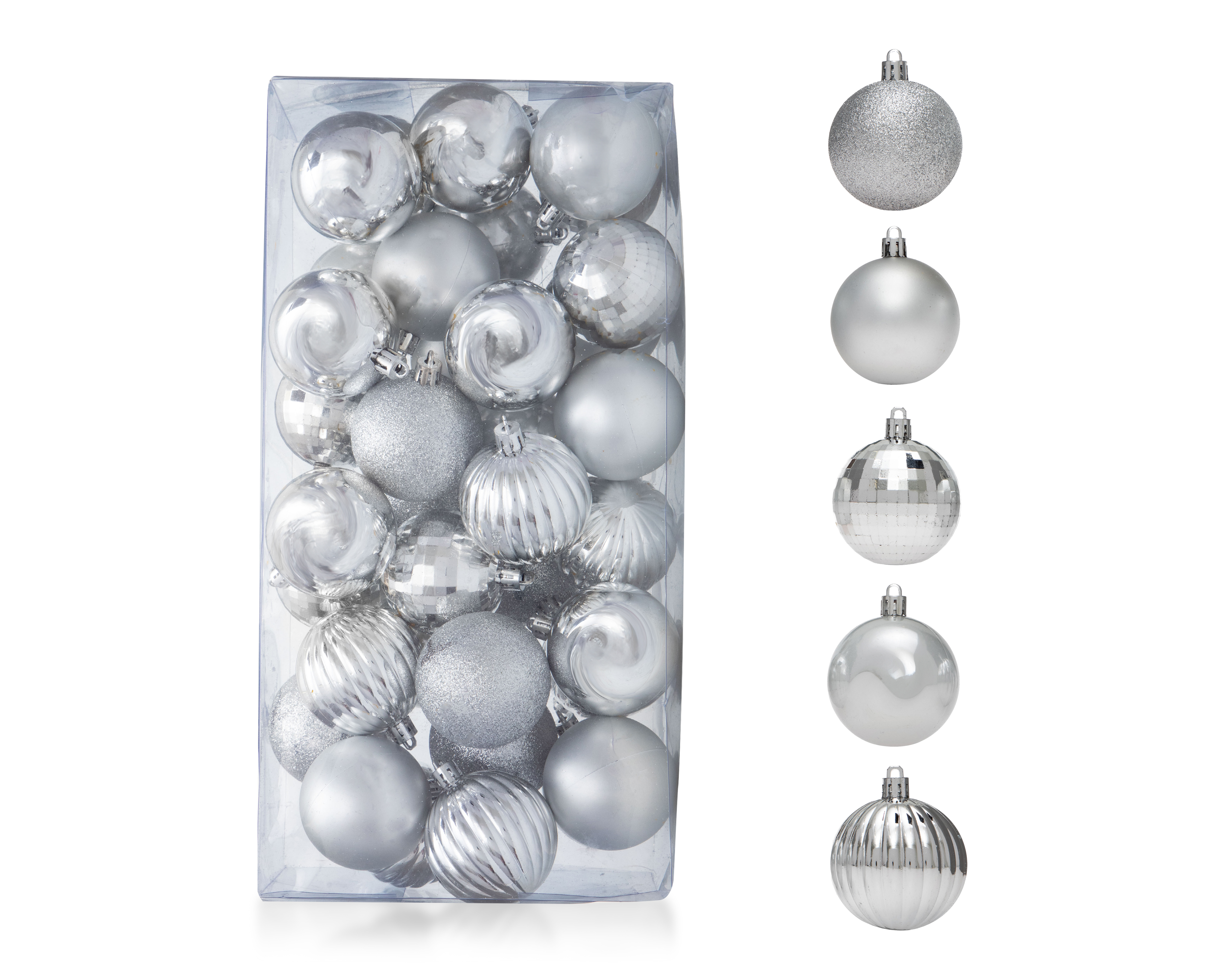 Foto 2 pulgar | Foto 1 | Esferas Navideñas Snow Set 36 Piezas