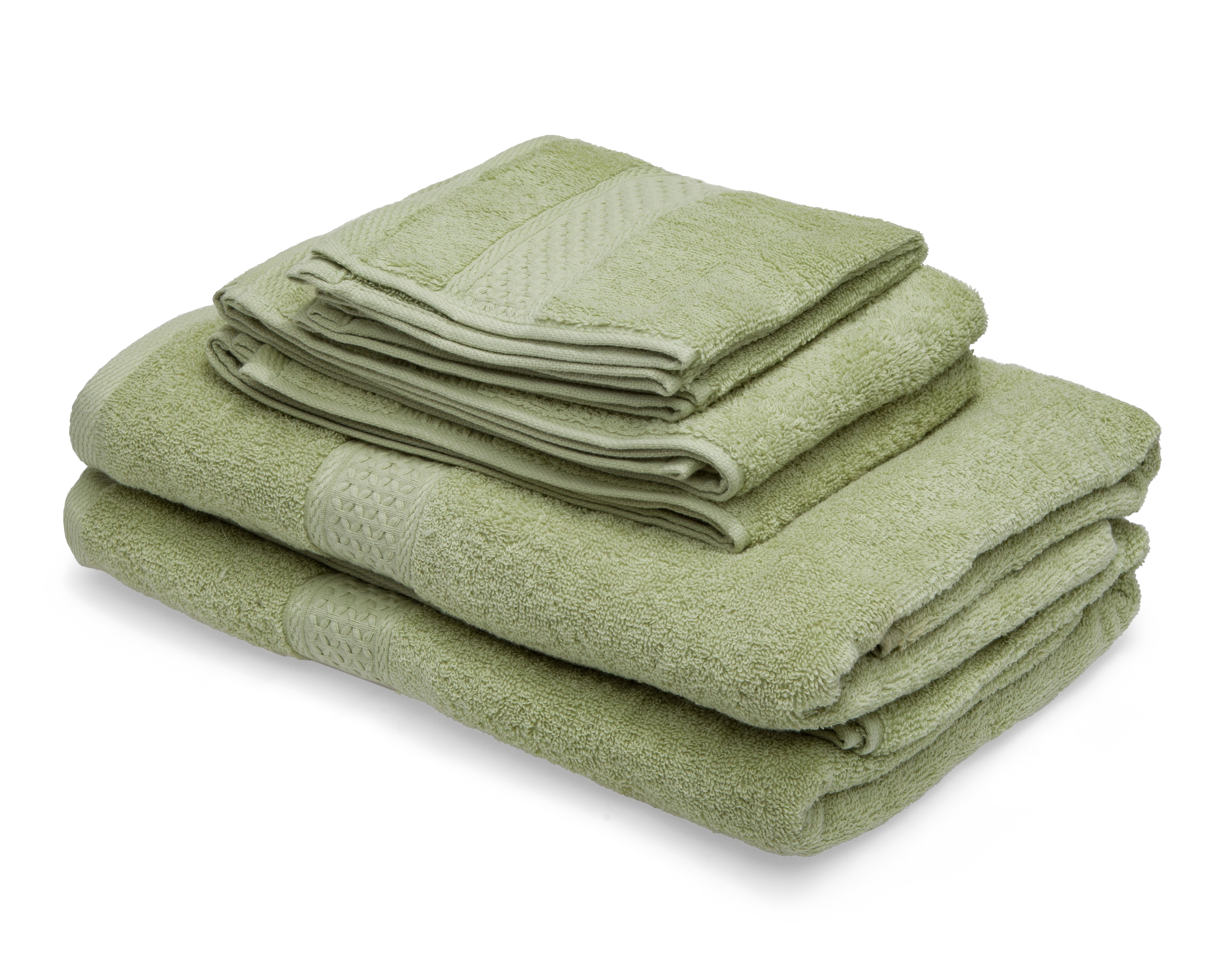 Toalla de Medio Baño Starhaus Tiana Verde 6 Piezas