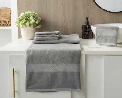 Foto 4 | Foto 4 | Toalla de Baño Starhaus Arya Gris 6 Piezas