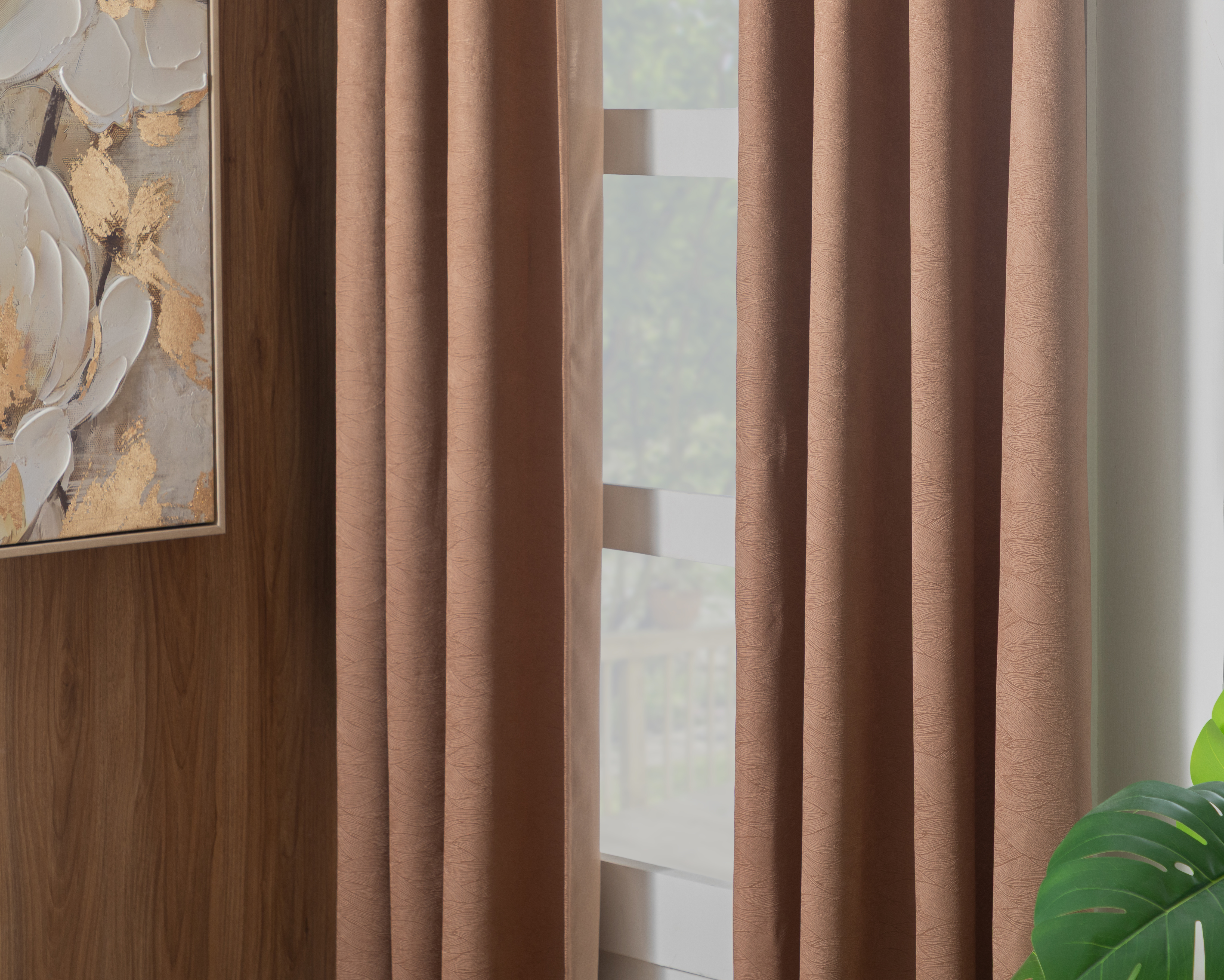 Cortina Ednna 140 x 225 cm Café