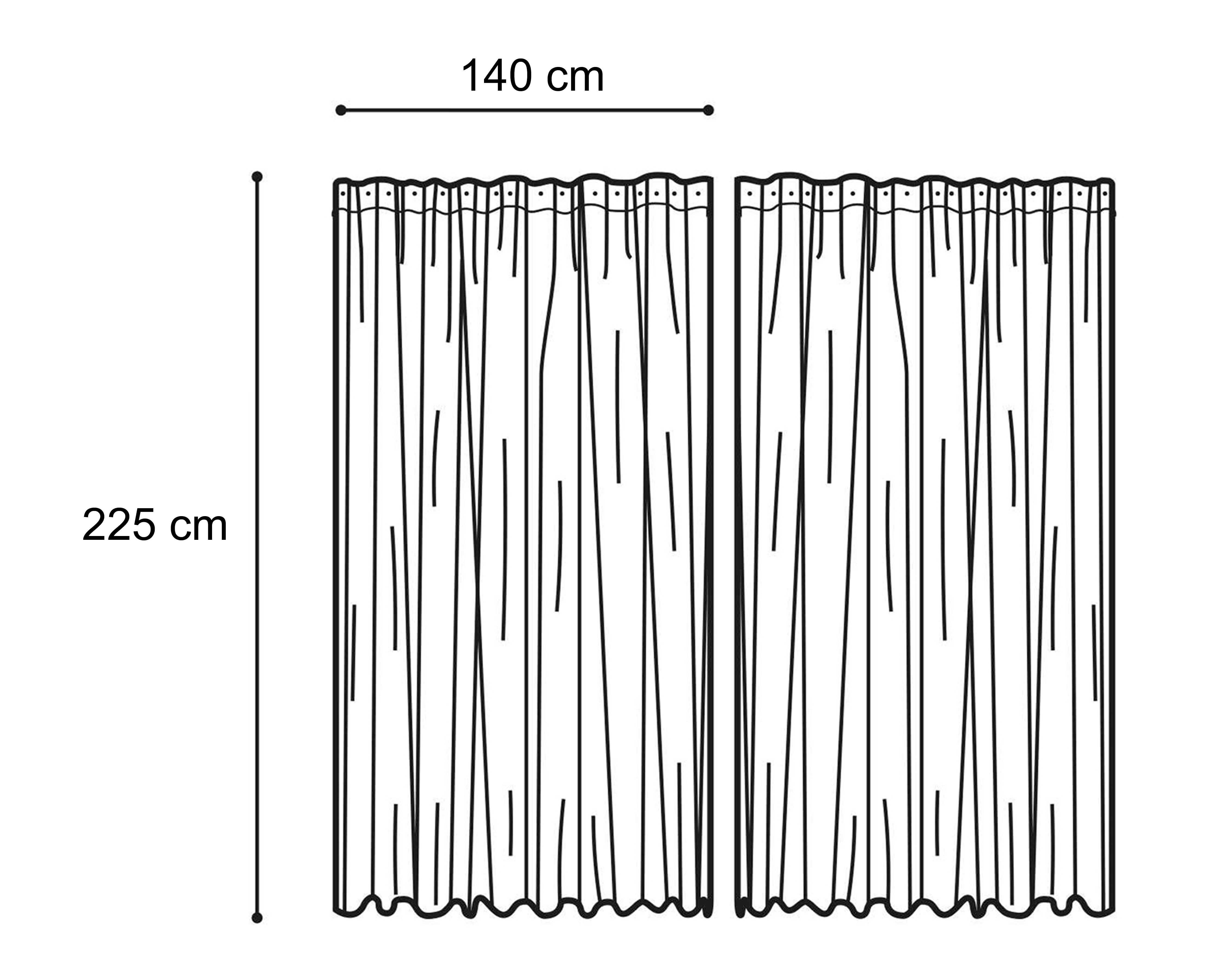 Foto 6 pulgar | Foto 5 | Cortina Irina 140 x 225 cm Beige