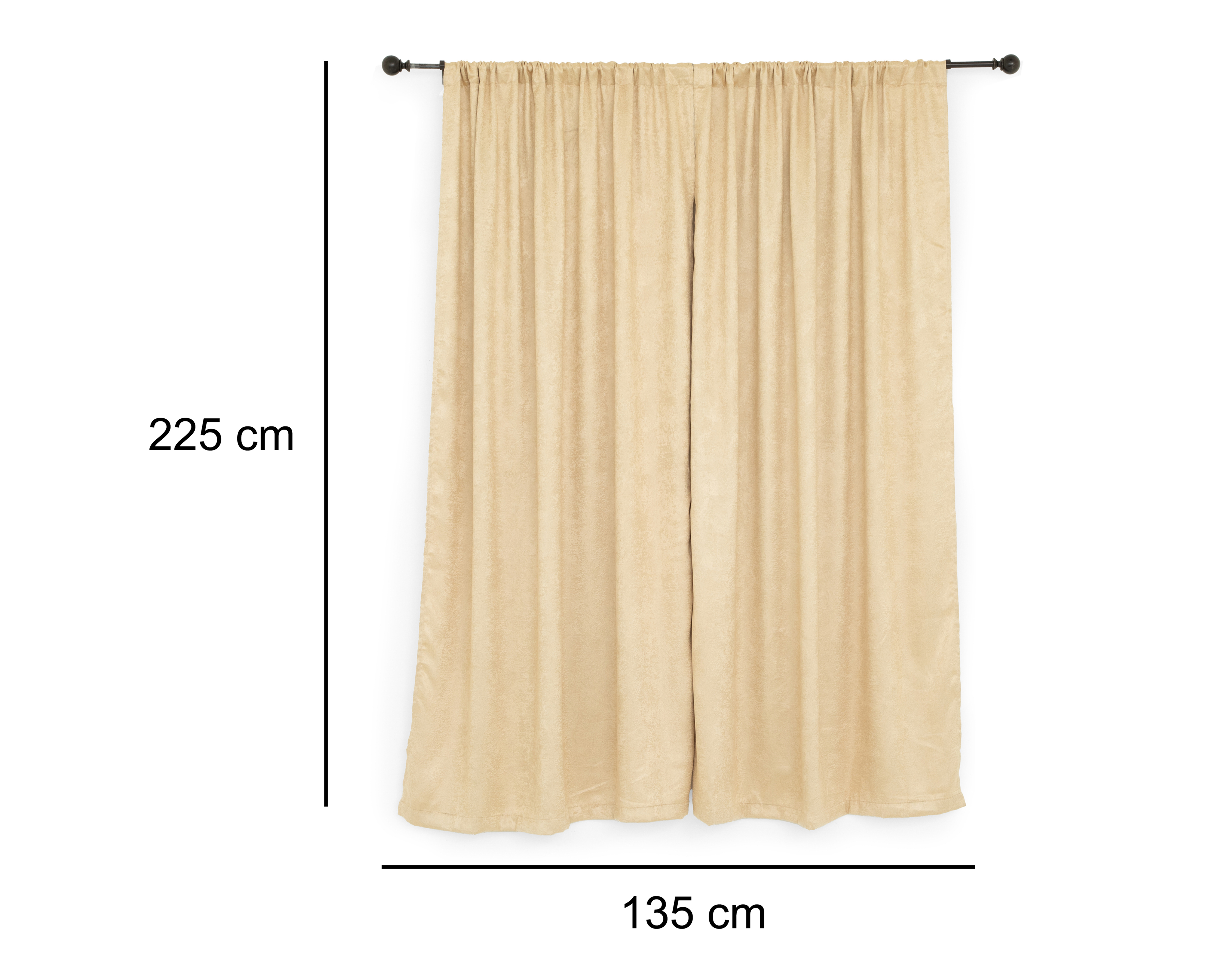 Foto 6 pulgar | Foto 5 | Cortina Iris 135 x 225 cm Taupe