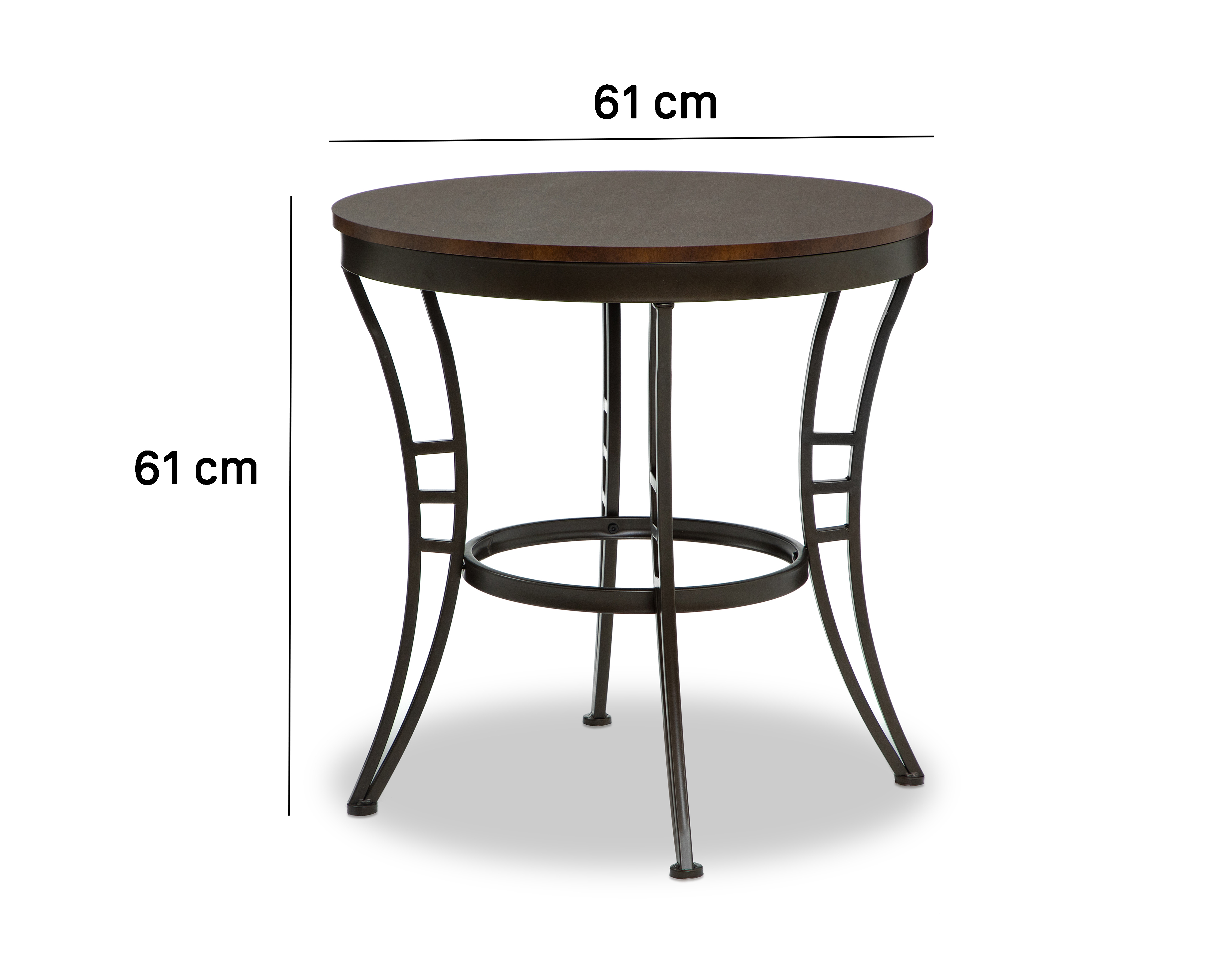 Foto 6 pulgar | Foto 5 | Mesa Lateral Elin color Café estilo Contemporáneo