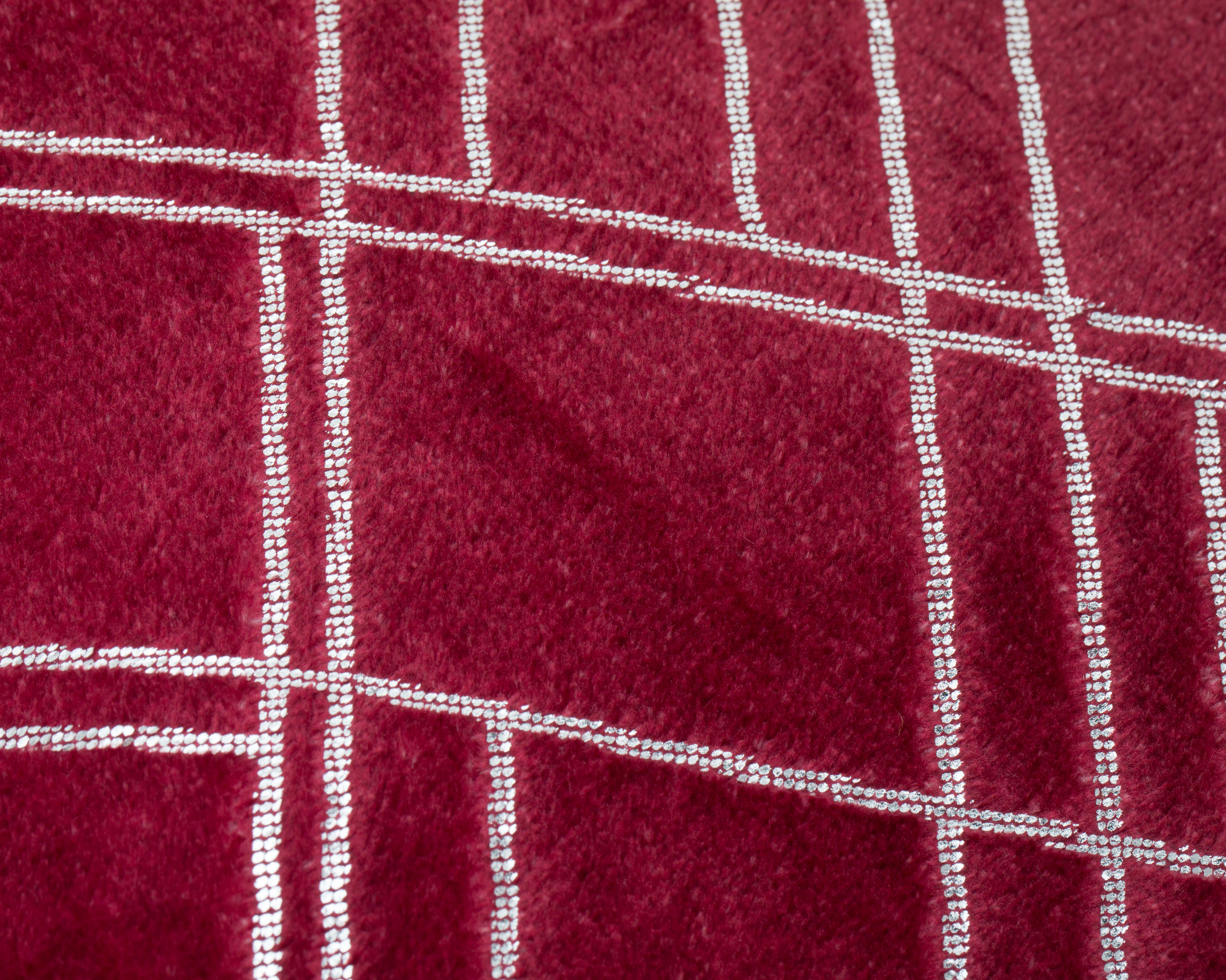 Foto 3 | Foto 3 | Frazada Individual Starhaus Silver Red Lines 110 x 160 cm