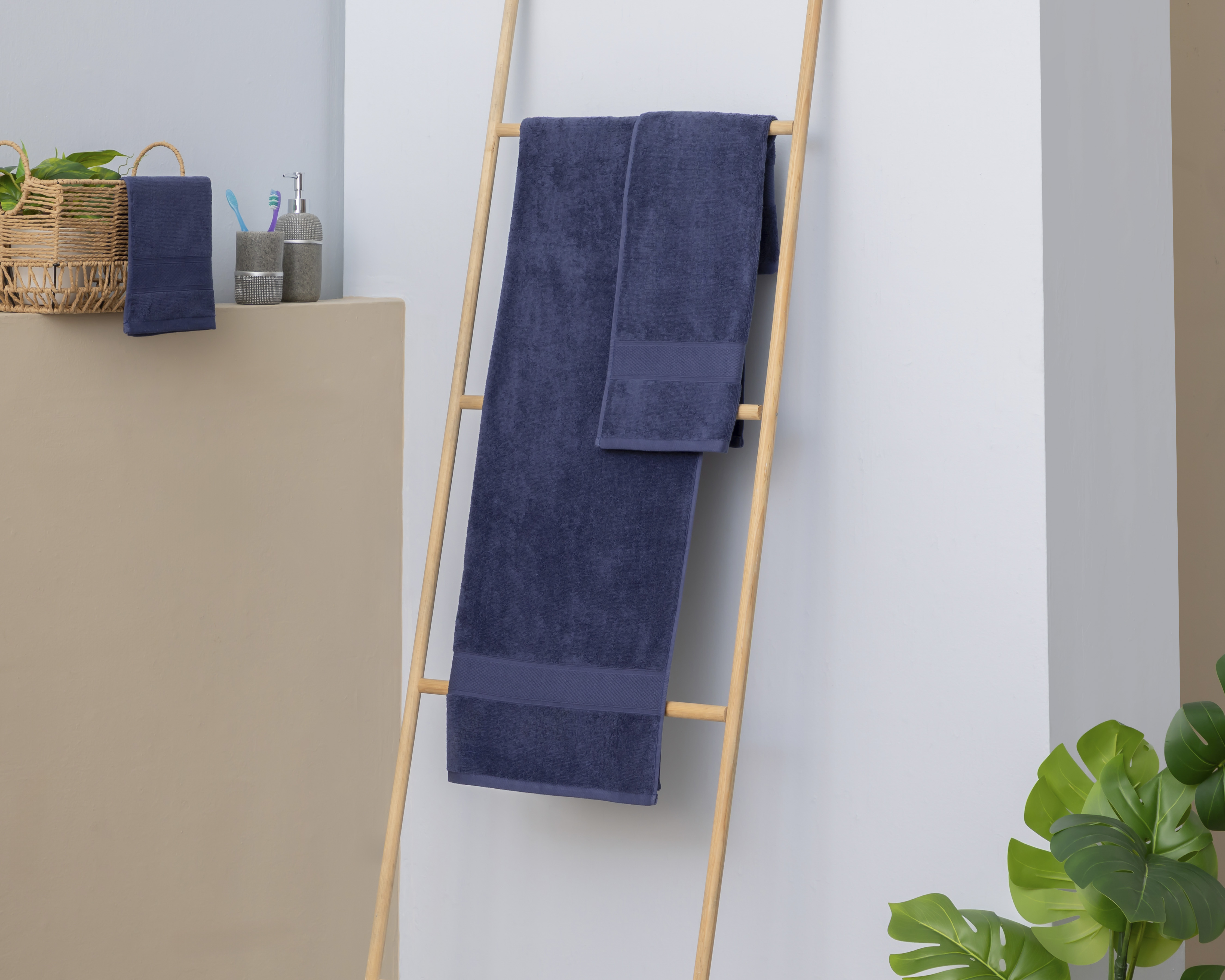 Foto 4 | Foto 4 | Toalla de Baño Spring Air Breeze Azul 3 Piezas