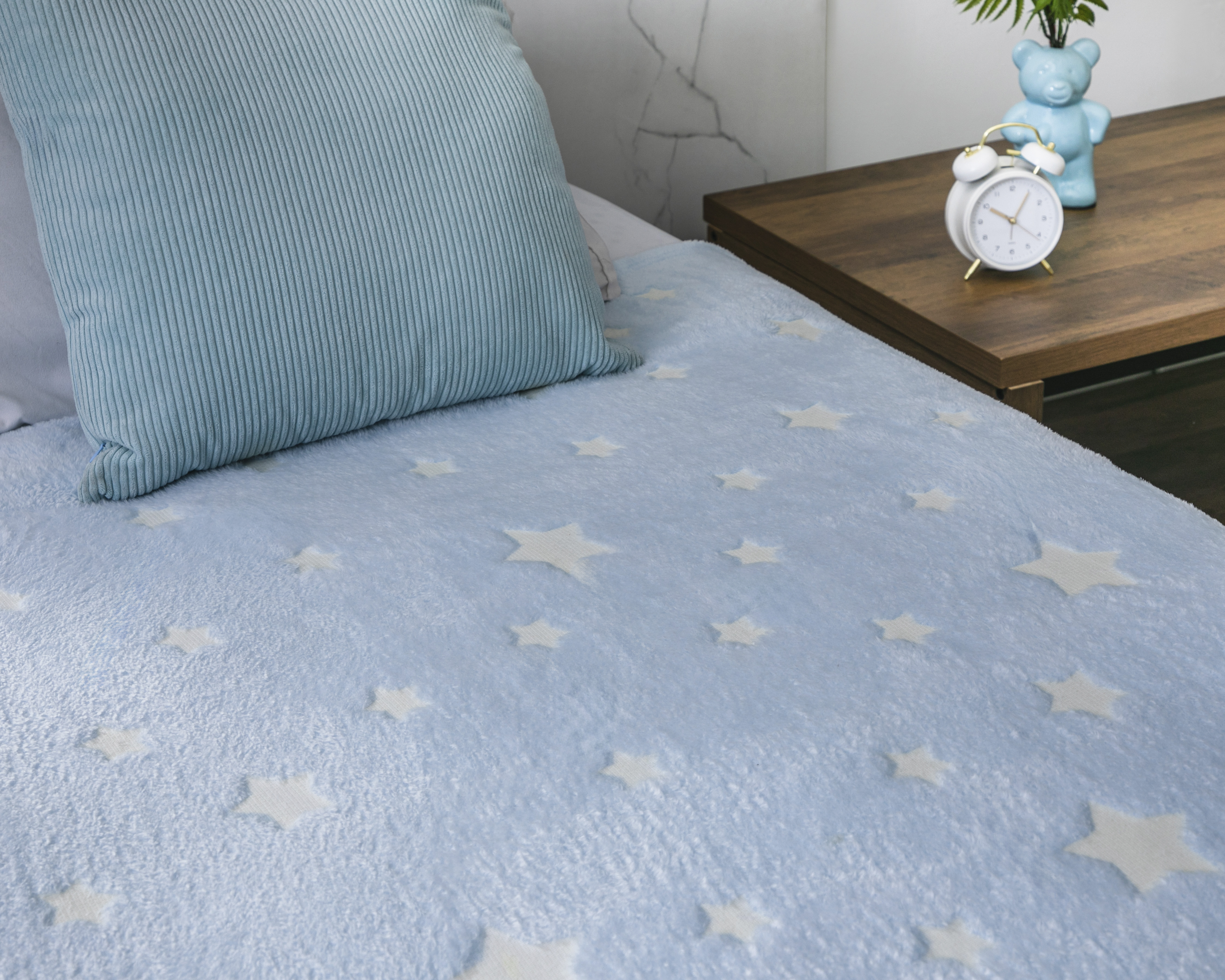 Frazada Infantil Starhaus Estrella Azul