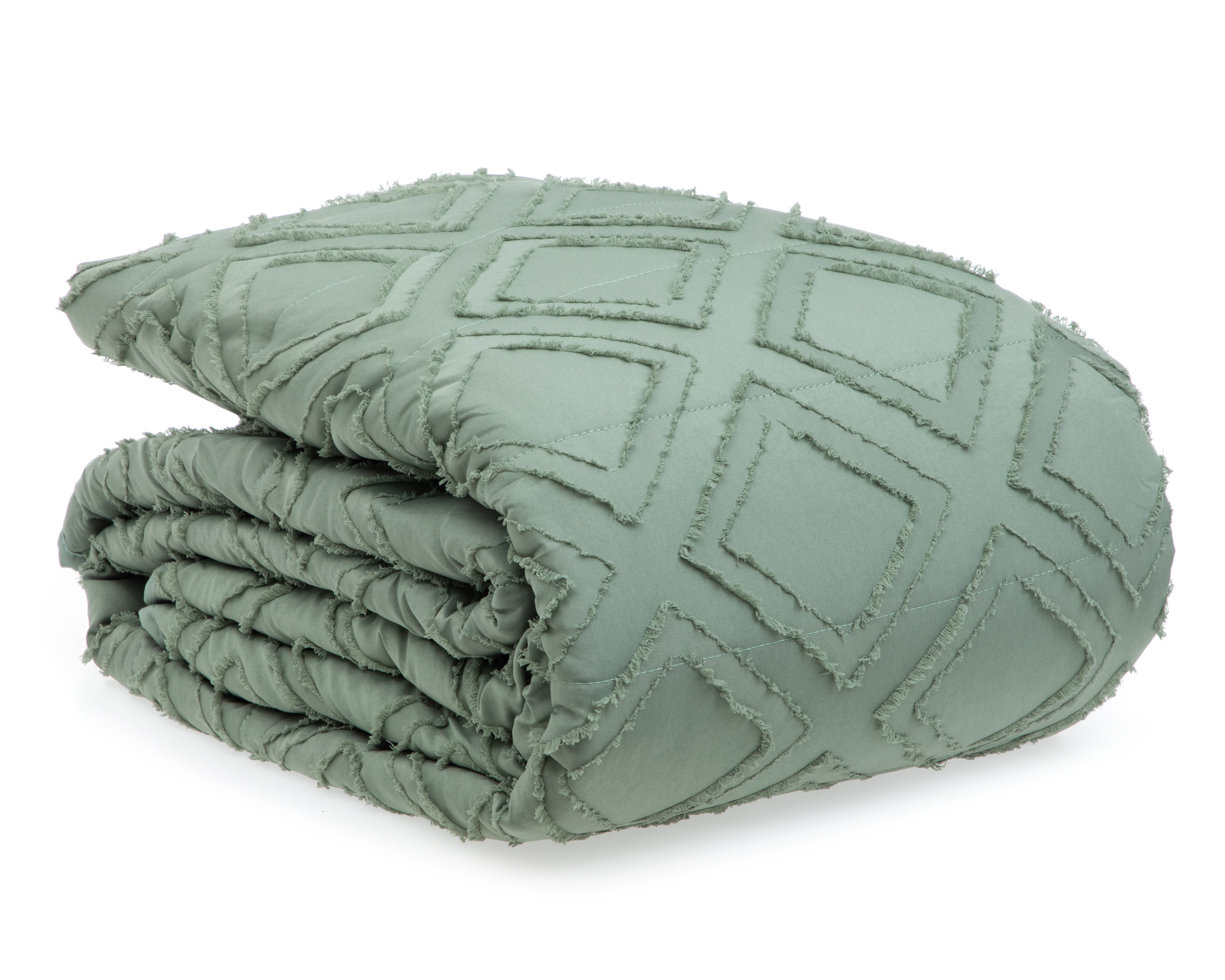 Foto 2 | Foto 2 | Colcha Matrimonial con Fundas para Almohada Starhaus Apolo Verde 3 Piezas