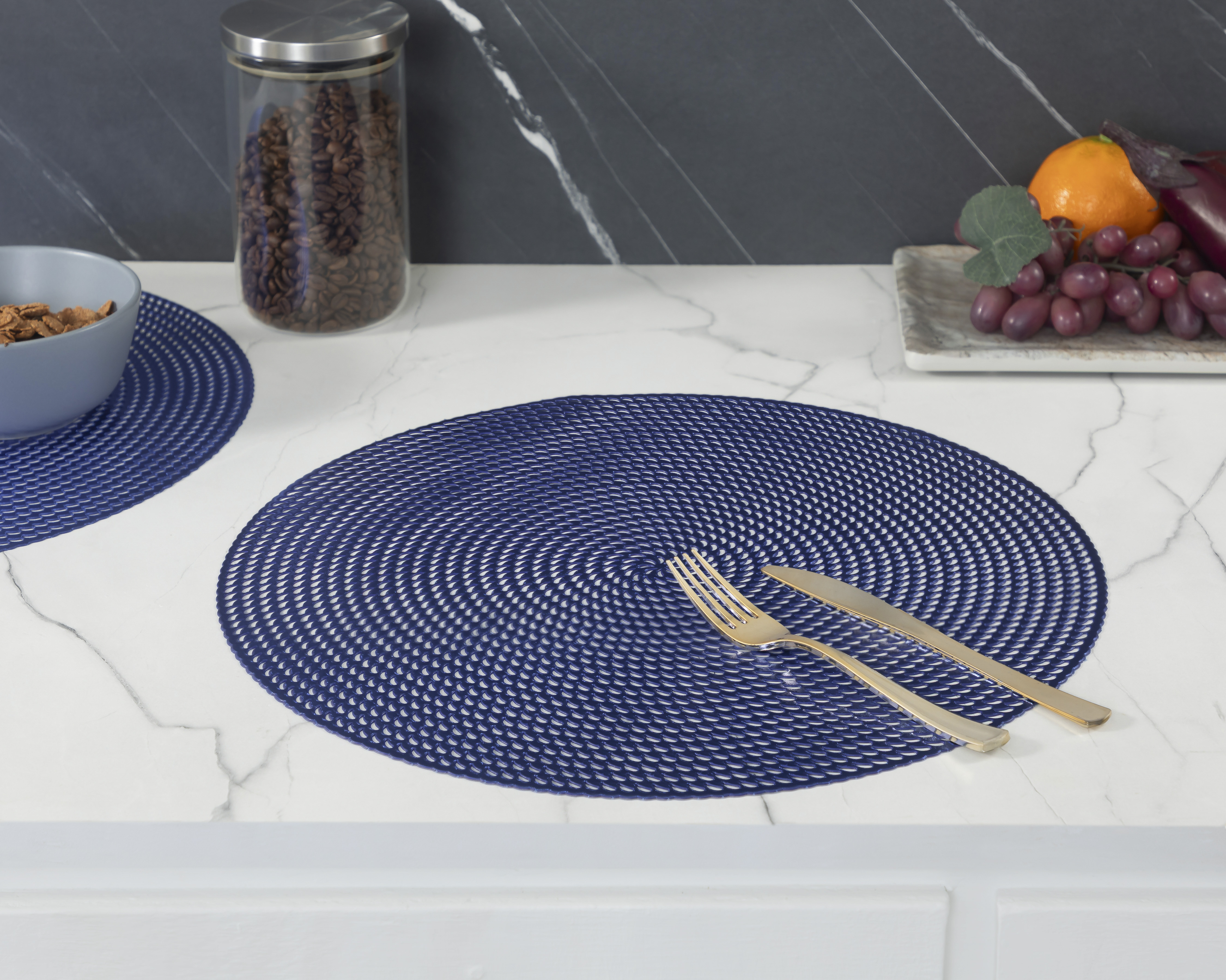 Foto 1 | Foto 1 | Mantel Individual Azul Starhaus Zafiro 4 Piezas