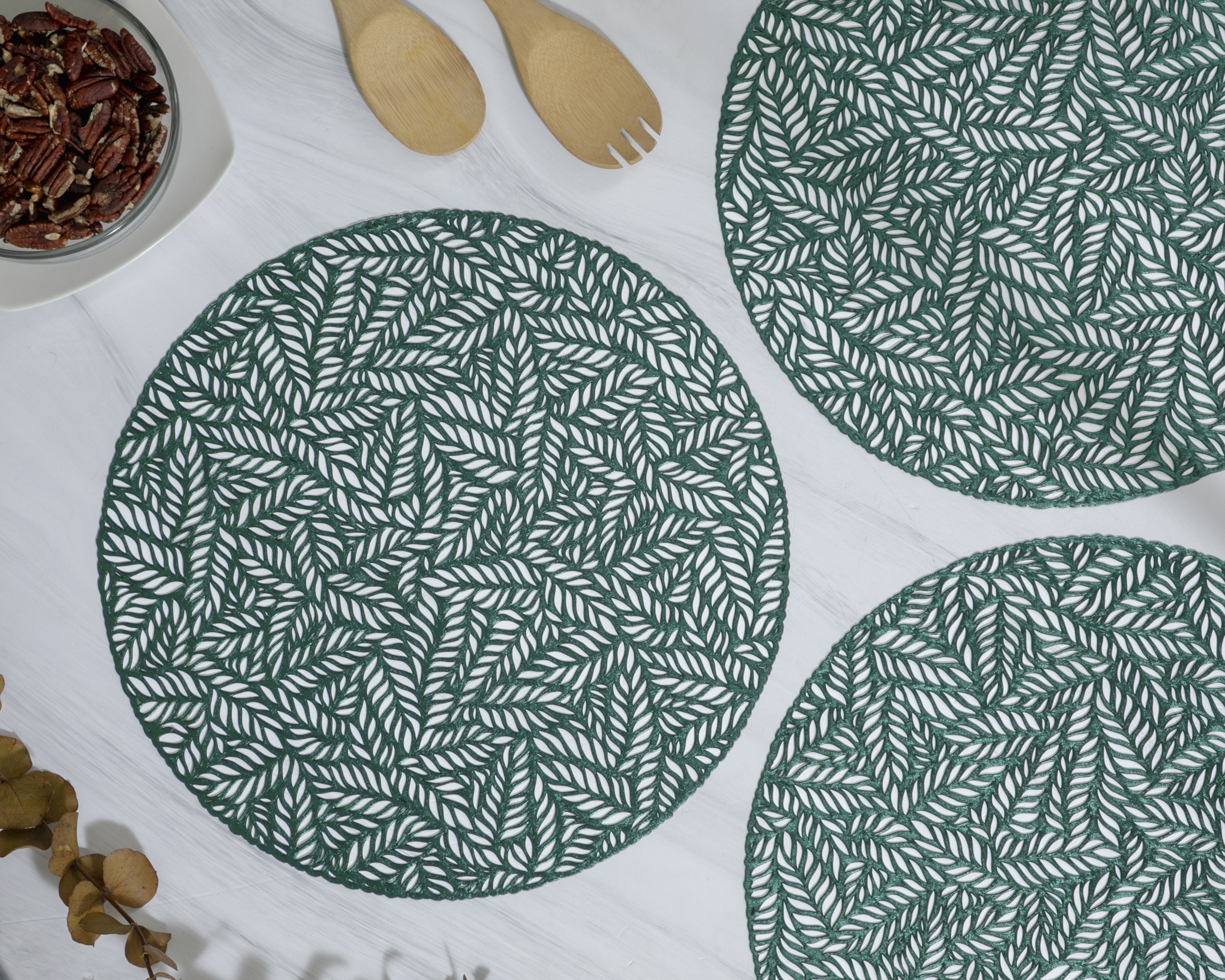 Mantel Individual Verde Starhaus Amazonas 4 Piezas