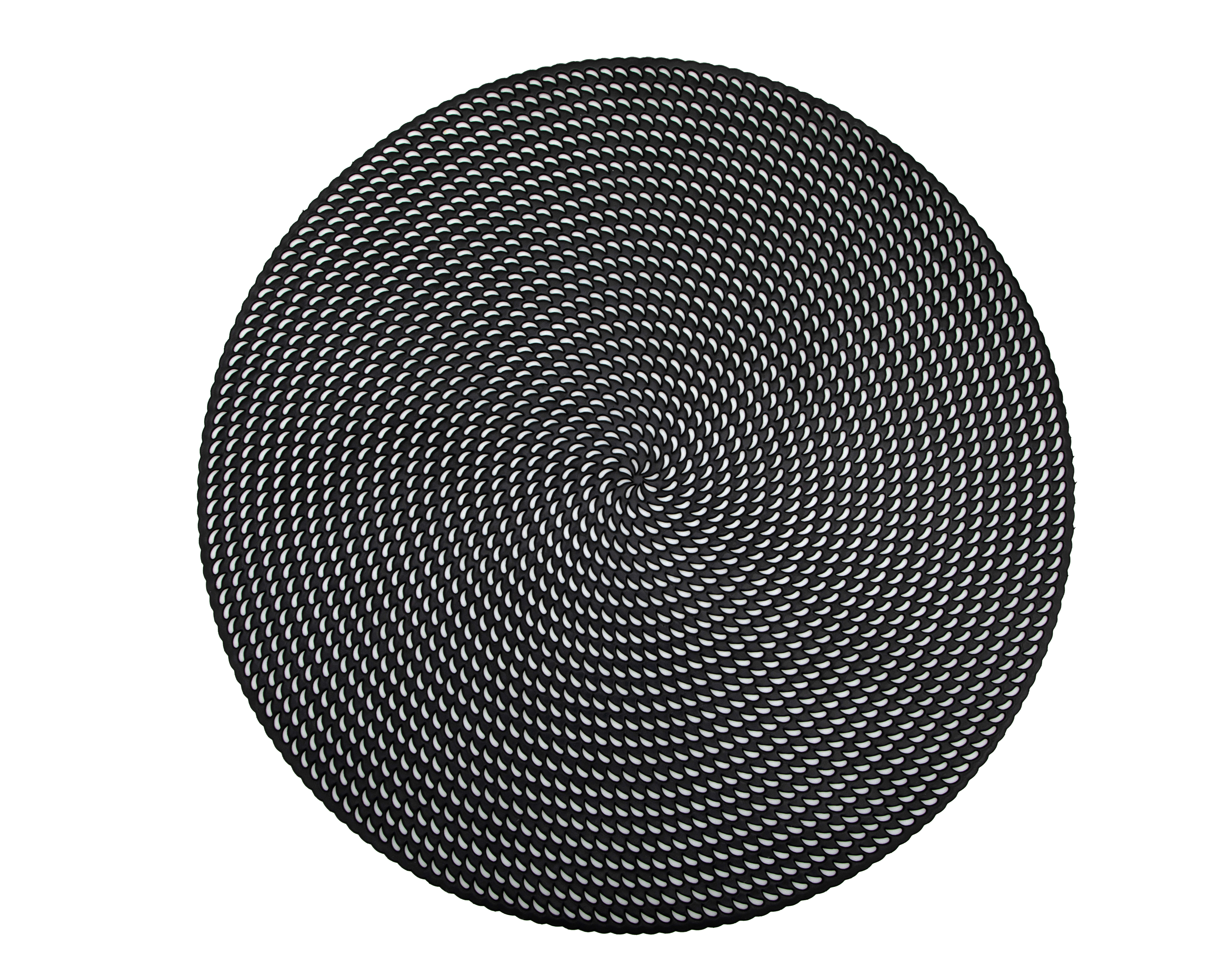 Foto 5 pulgar | Foto 4 | Mantel Individual Negro Starhaus Espiral 4 Piezas