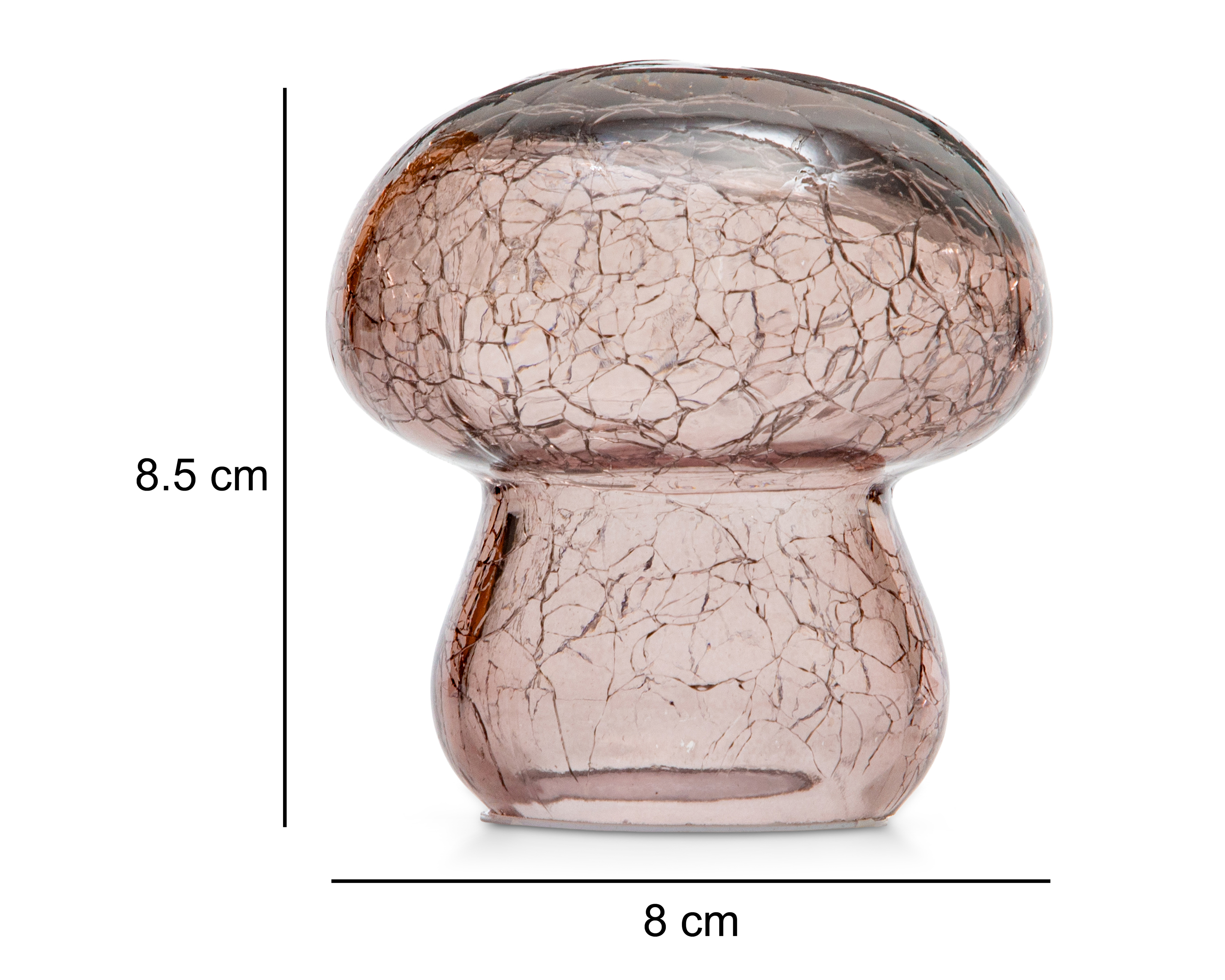 Foto 6 | Foto 6 | Escultura de Hongo Rufus de Vidrio 3 Piezas