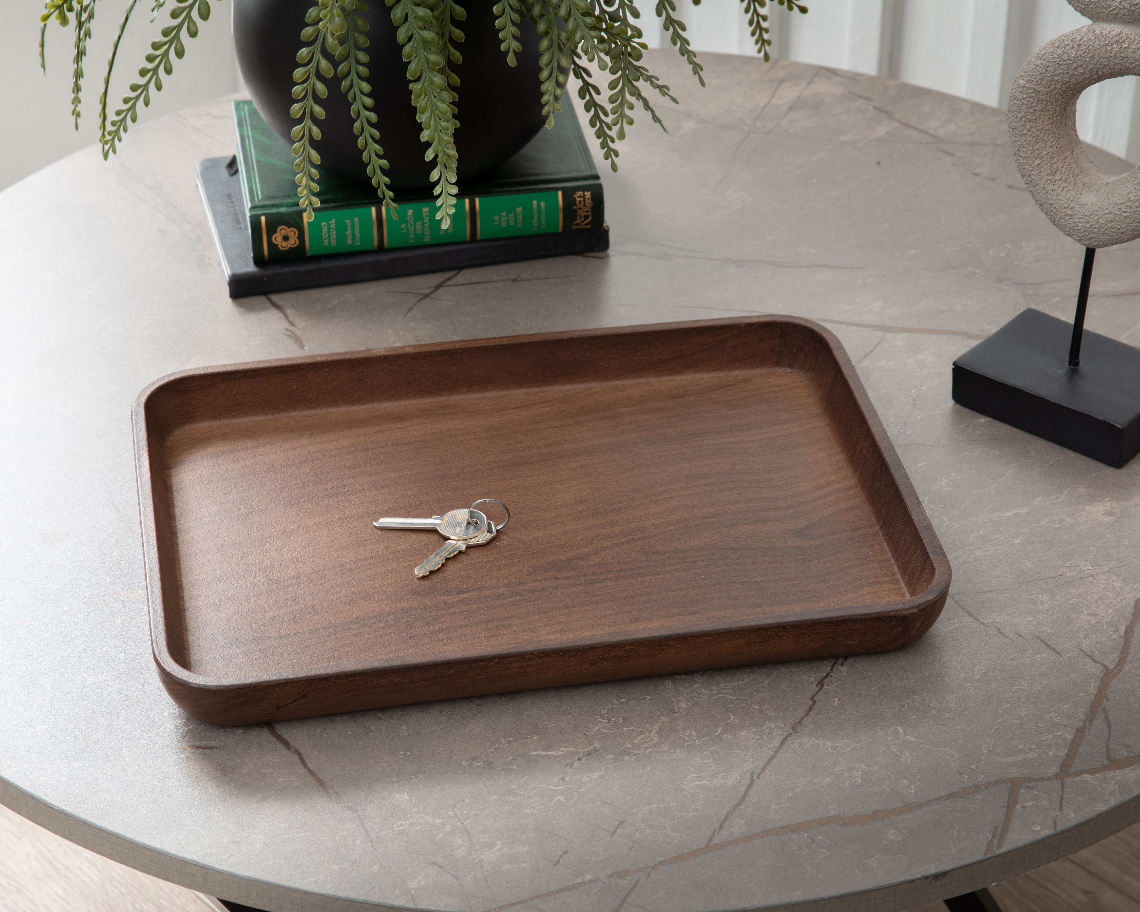 Foto 5 pulgar | Foto 4 | Charola Rectangular Frank de Madera Industrializada