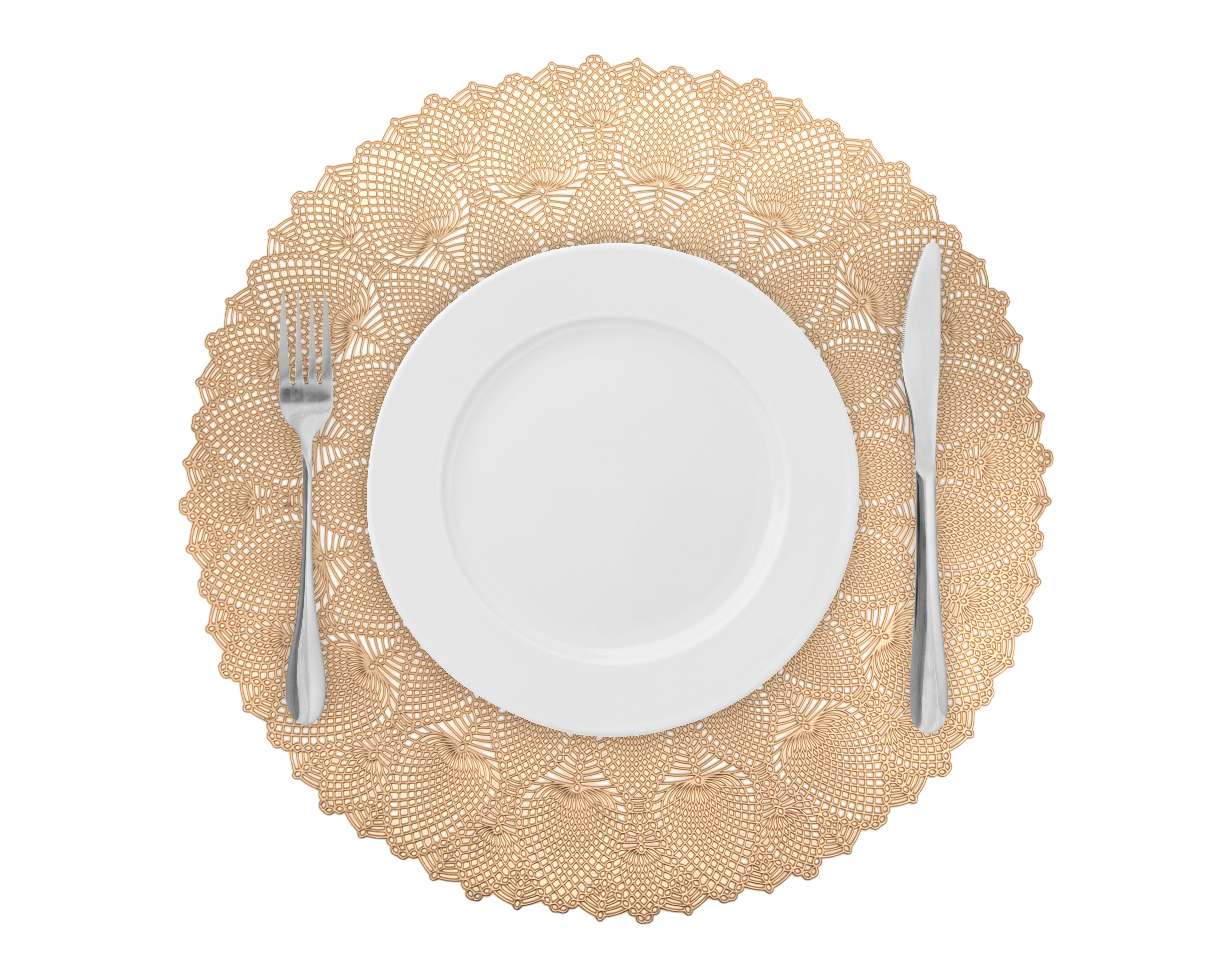 Foto 3 pulgar | Foto 2 | Mantel Individual Dorado Starhaus Mandala 4 Piezas