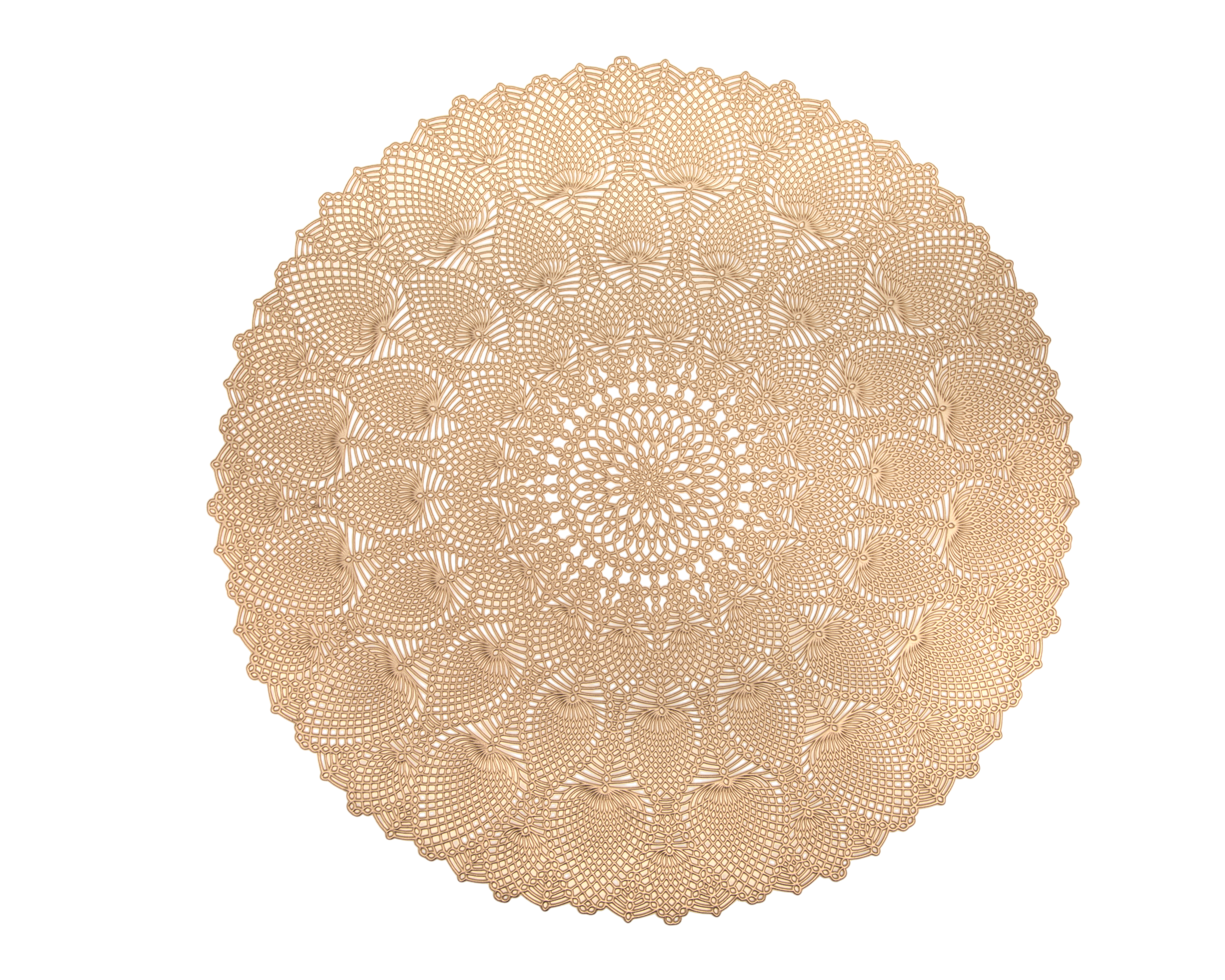 Foto 4 | Foto 4 | Mantel Individual Dorado Starhaus Mandala 4 Piezas