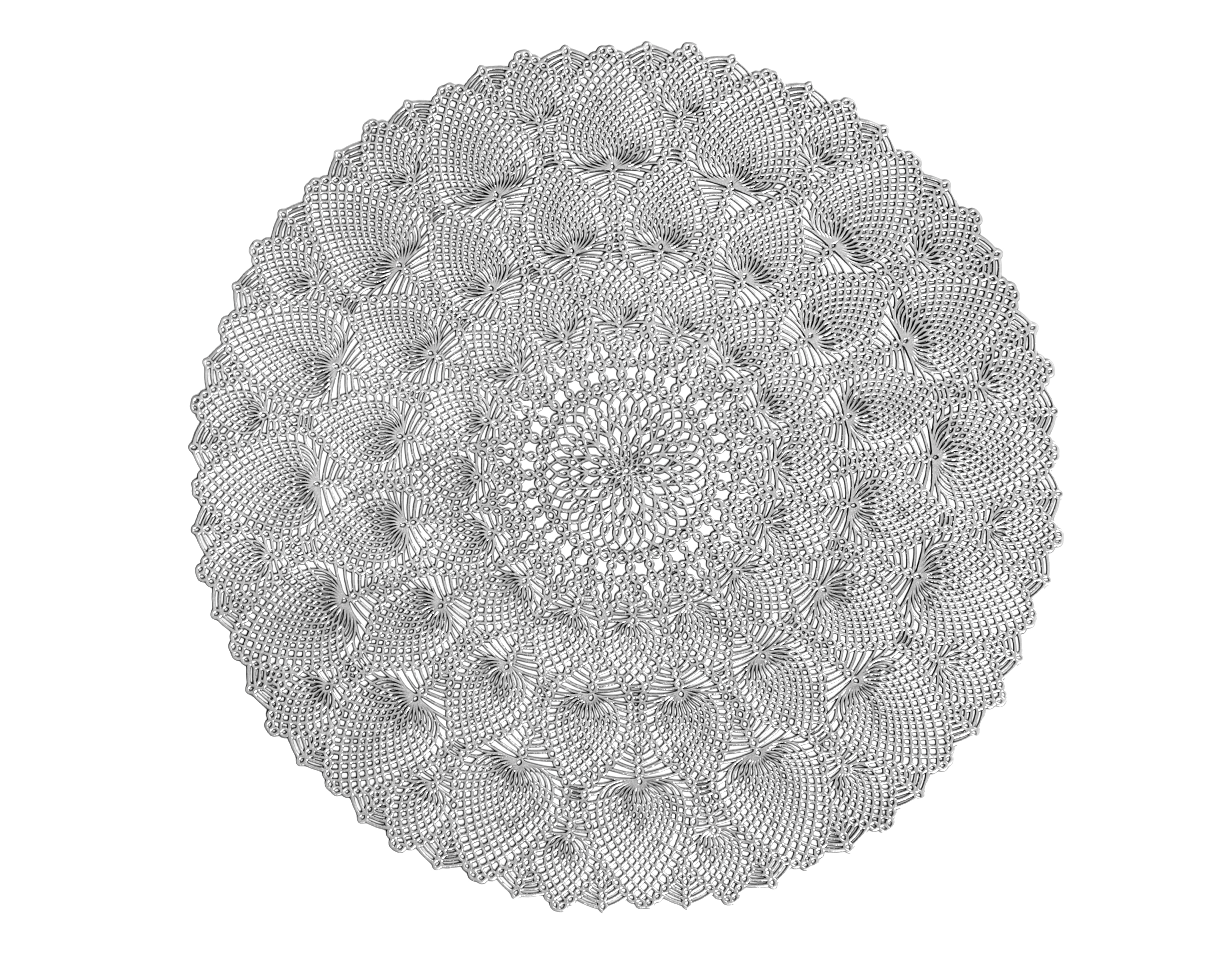 Foto 5 pulgar | Foto 4 | Mantel Individual Plateado Starhaus Mandala 4 Piezas