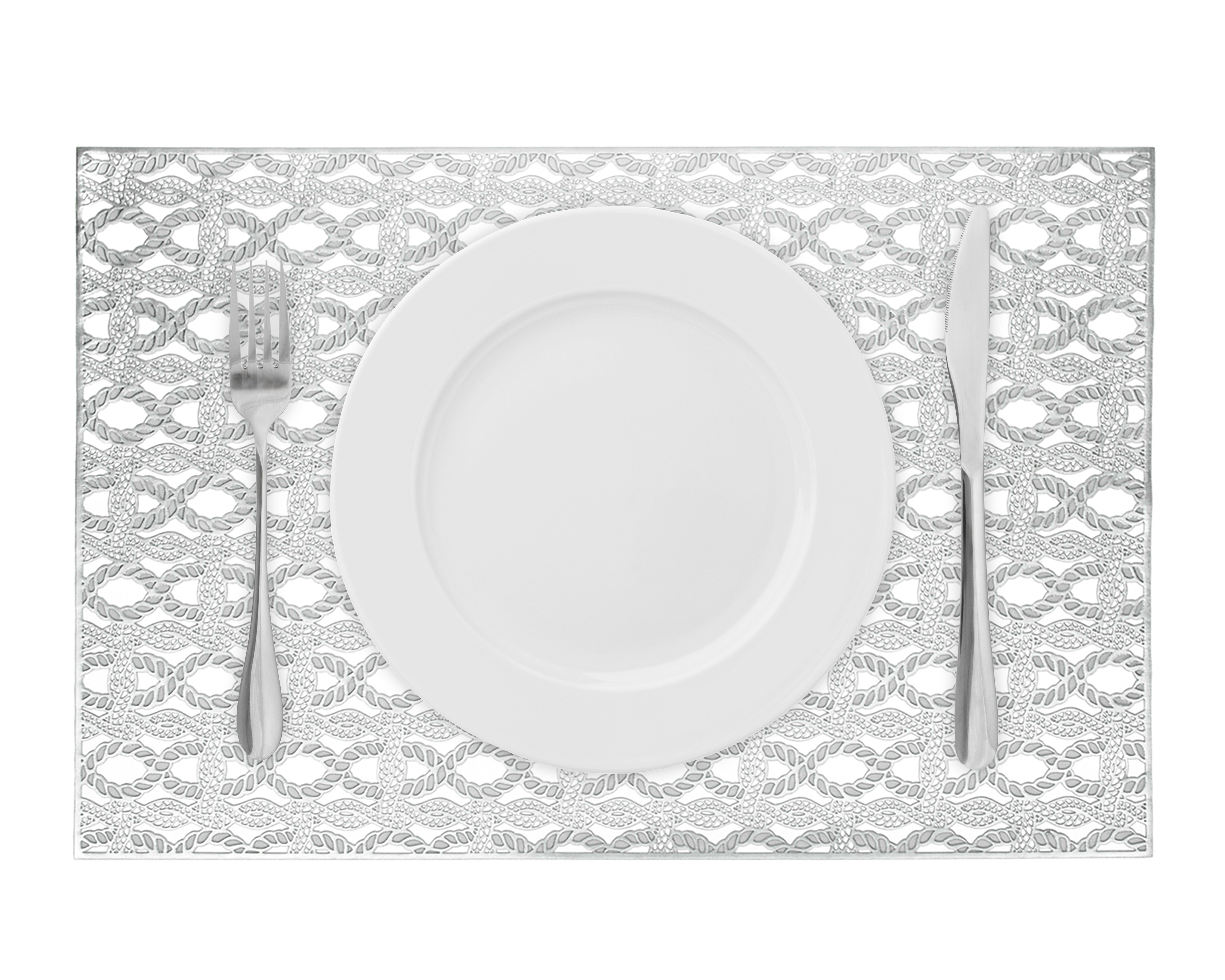 Foto 3 pulgar | Foto 2 | Mantel para Mesa Plateado Starhaus Marinero Silver 45 x 30 cm